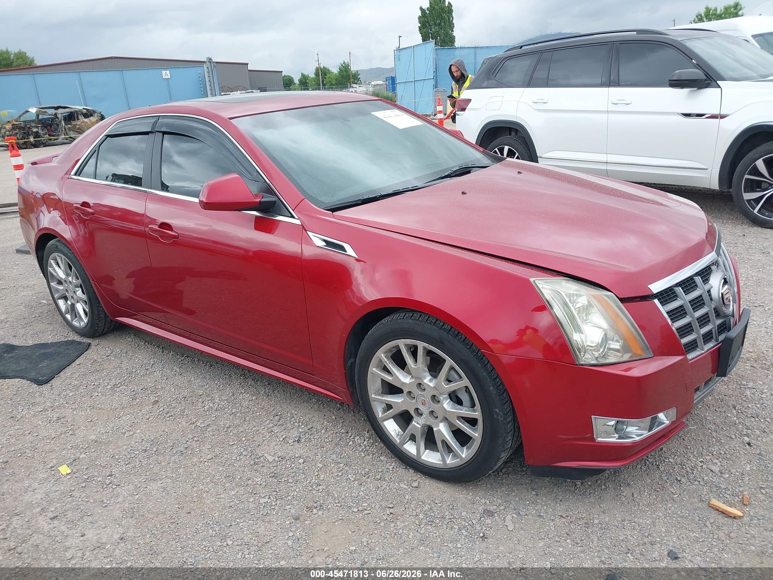 2012 Cadillac Cts Performance Red vin: 1G6DL5E36C0157452