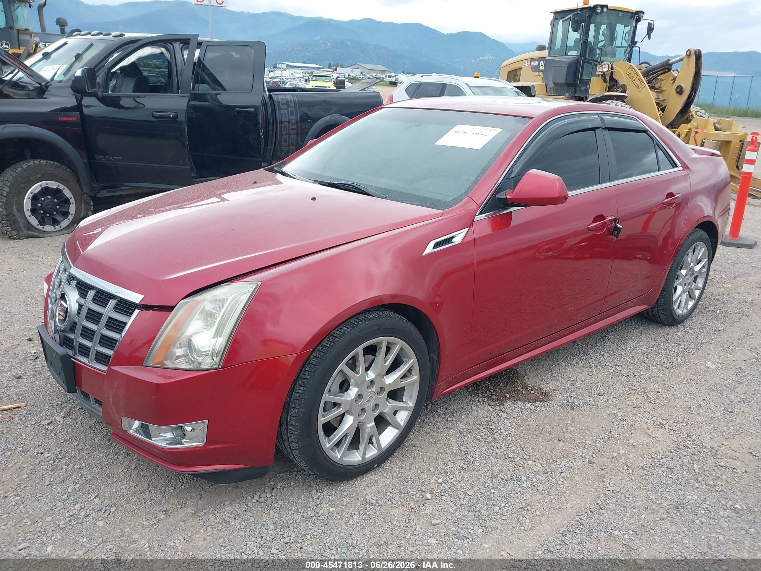 2012 Cadillac Cts Performance Red vin: 1G6DL5E36C0157452