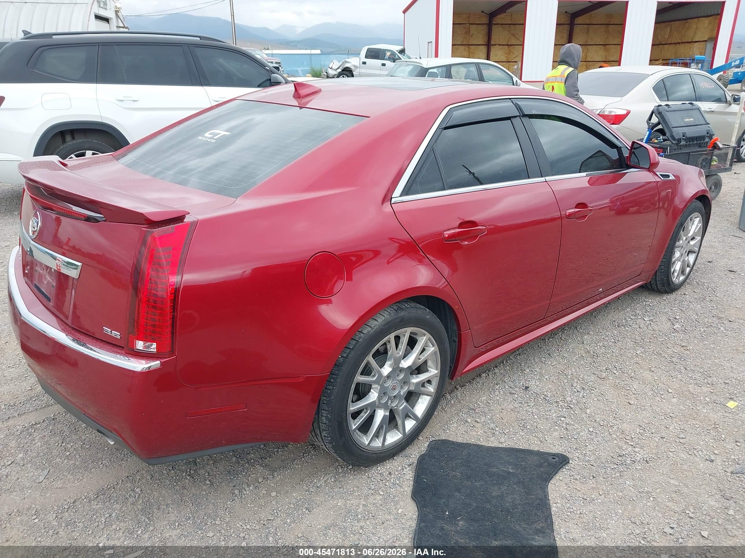 2012 Cadillac Cts Performance Red vin: 1G6DL5E36C0157452