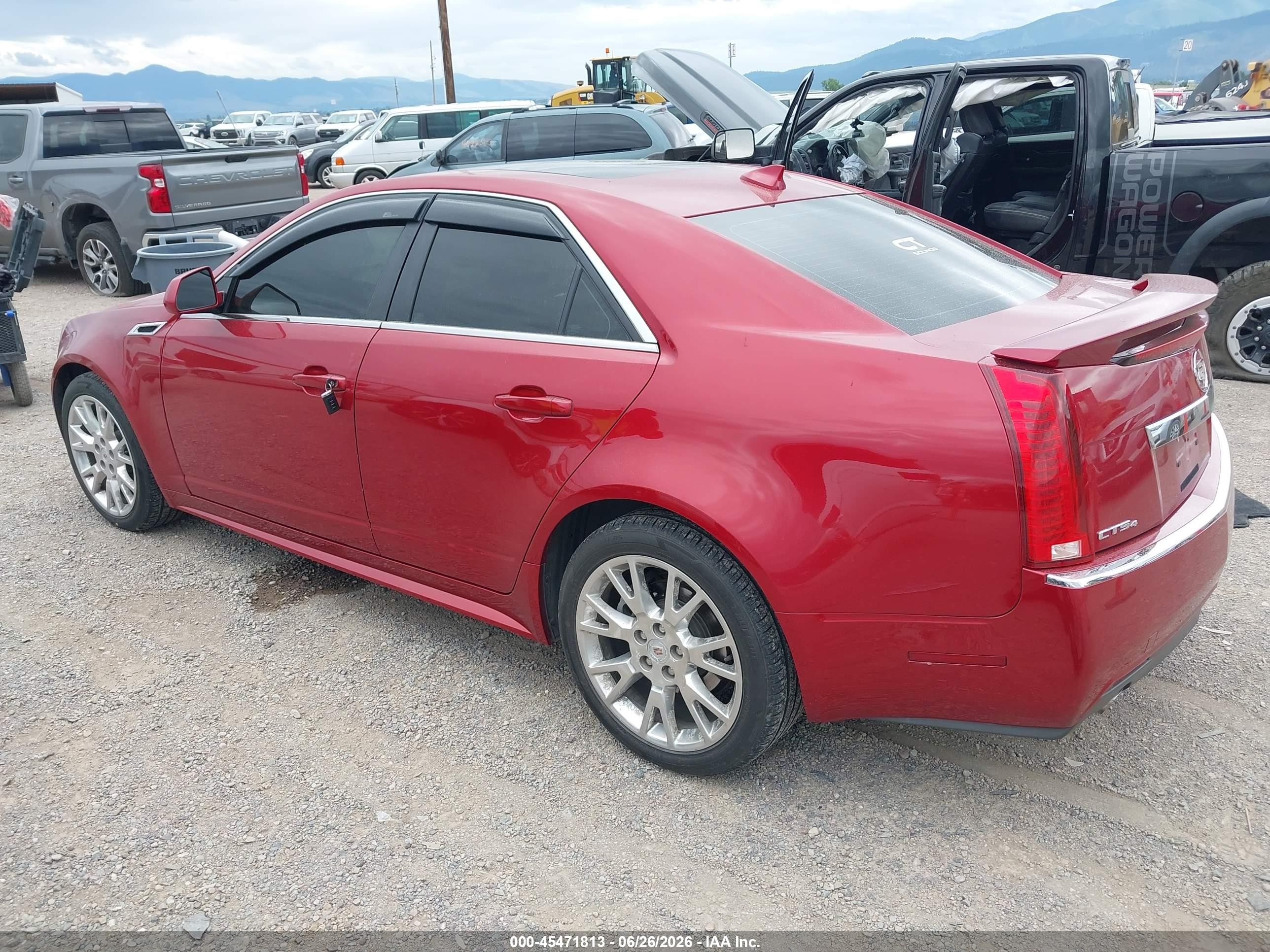 2012 Cadillac Cts Performance Red vin: 1G6DL5E36C0157452