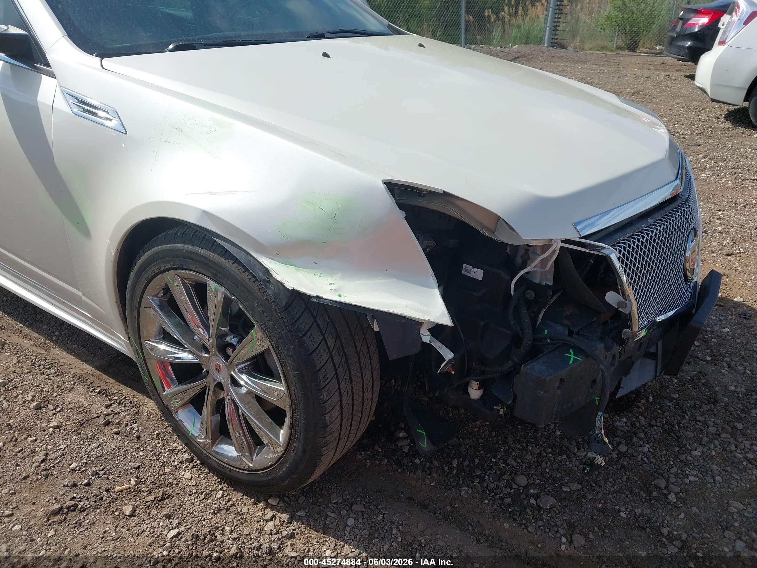 2010 Cadillac Cts Performance White vin: 1G6DL5EG8A0107703