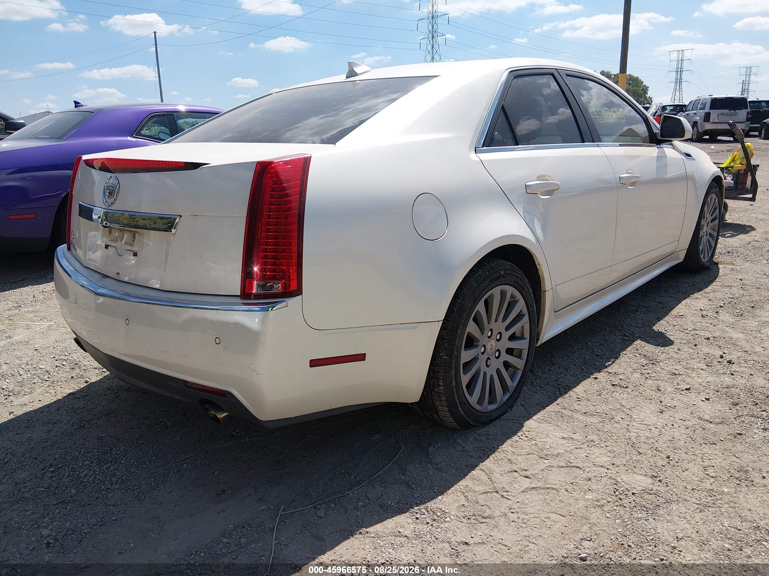2011 Cadillac Cts Performance White vin: 1G6DL5EY5B0122282