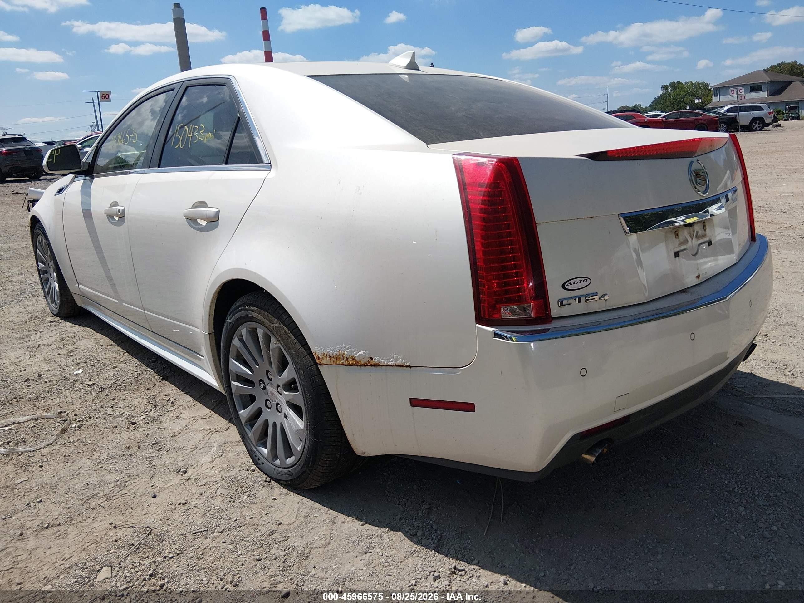 2011 Cadillac Cts Performance White vin: 1G6DL5EY5B0122282