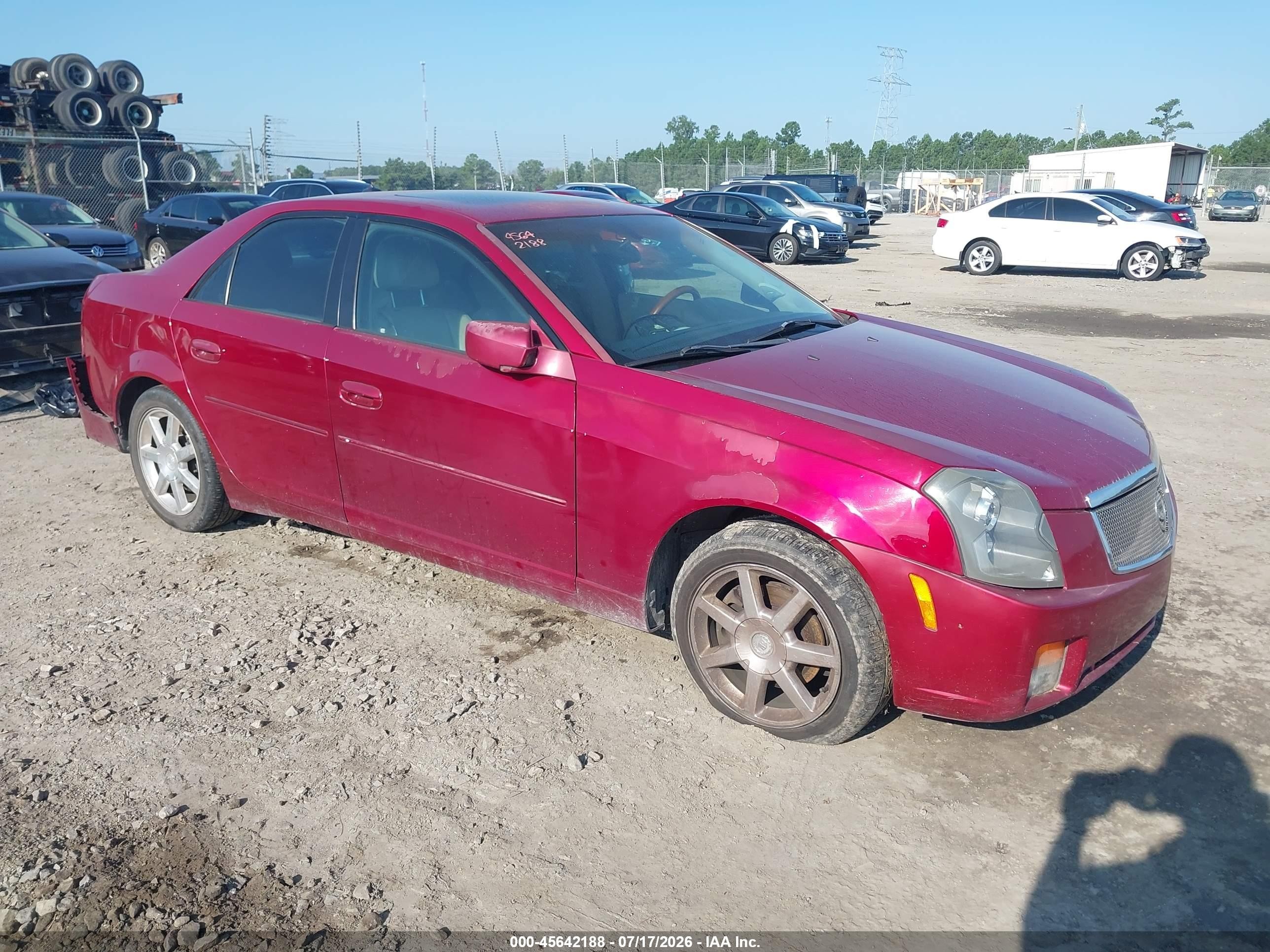 2004 Cadillac Cts   Красный vin: 1G6DM577040175377