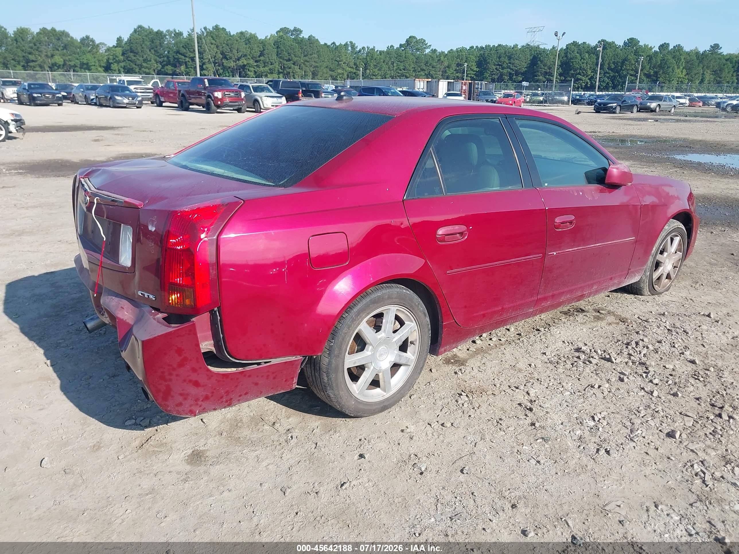 2004 Cadillac Cts   Red vin: 1G6DM577040175377