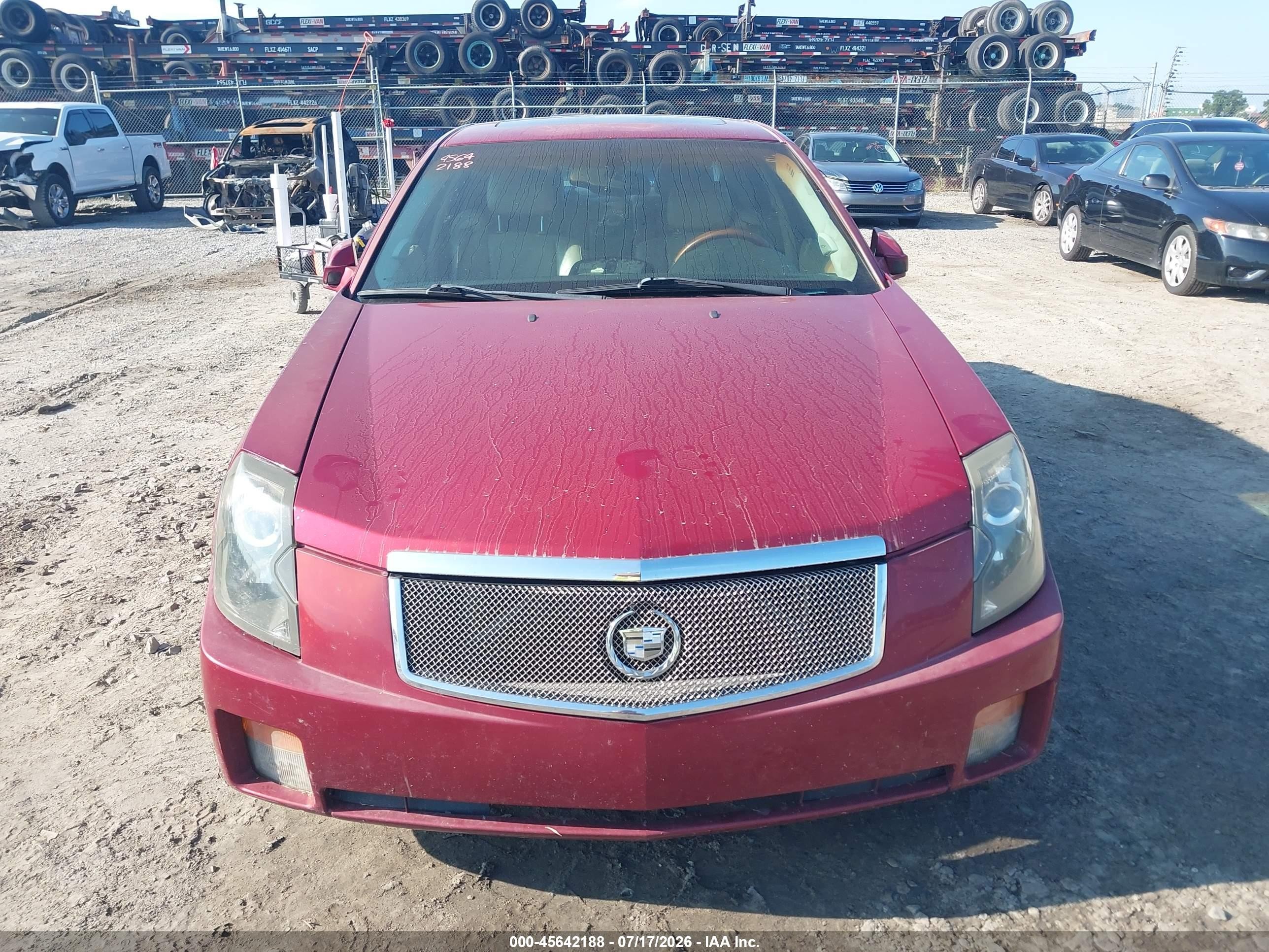 2004 Cadillac Cts   Red vin: 1G6DM577040175377