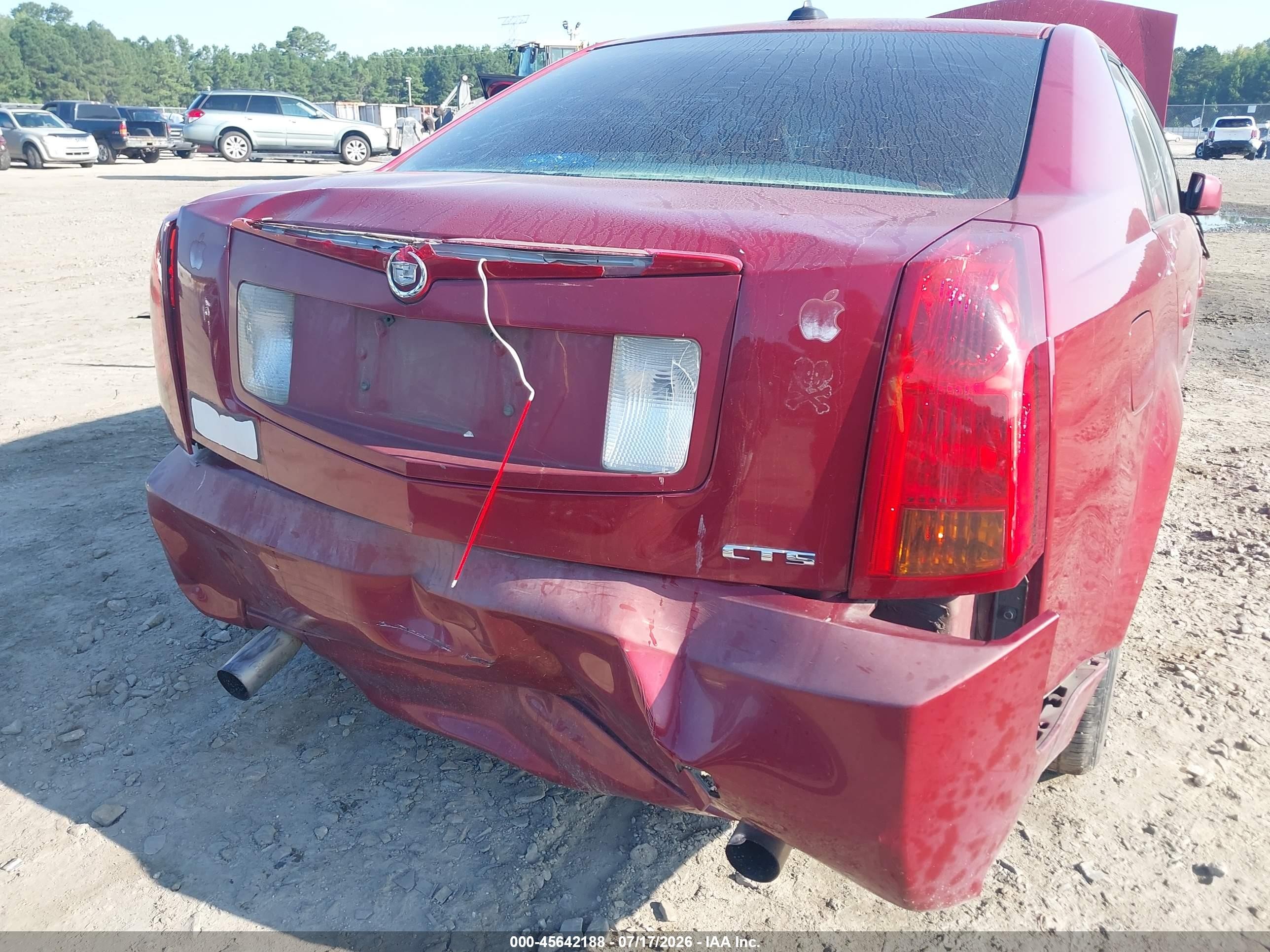 2004 Cadillac Cts   Red vin: 1G6DM577040175377