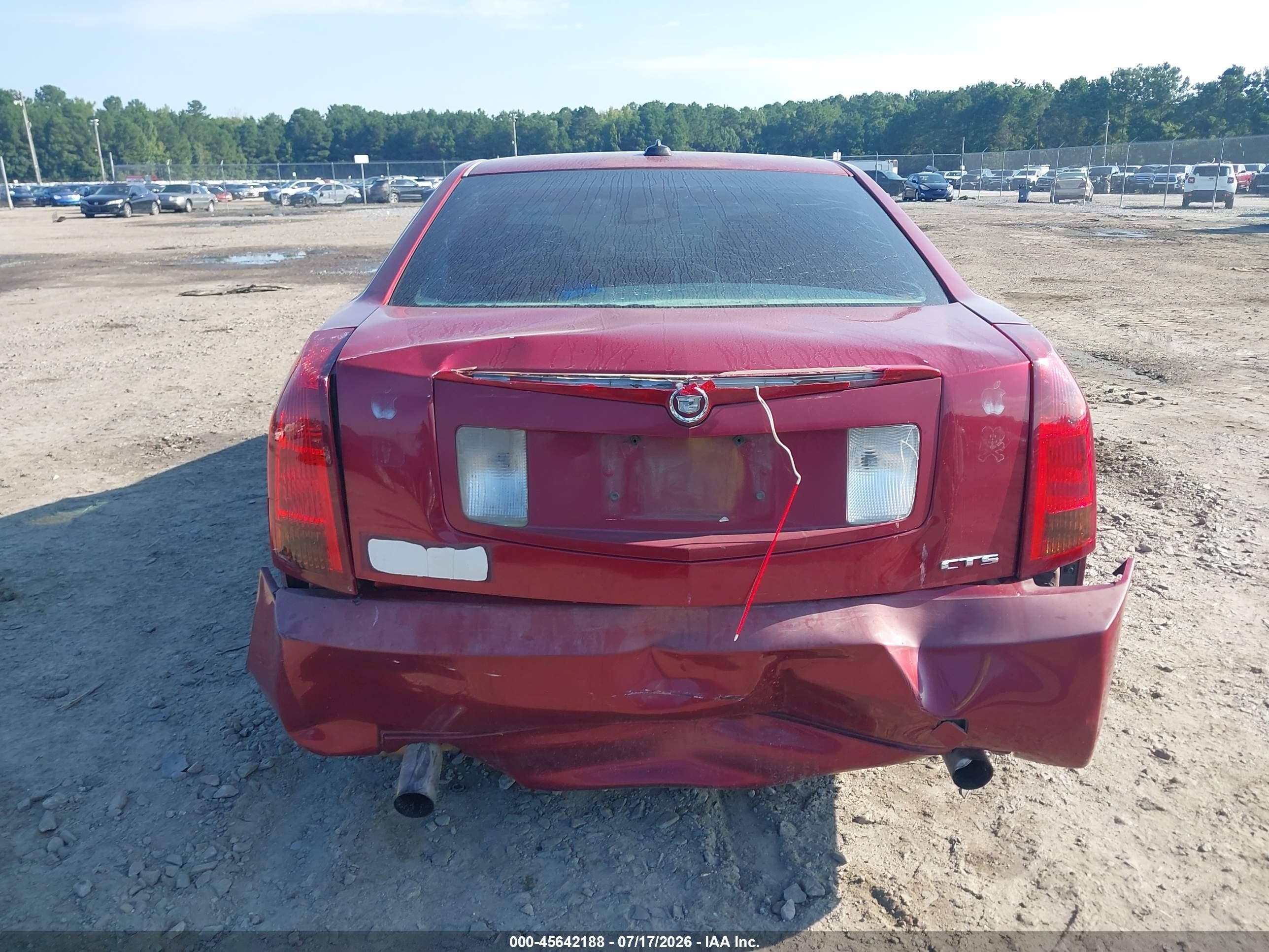 2004 Cadillac Cts   Red vin: 1G6DM577040175377