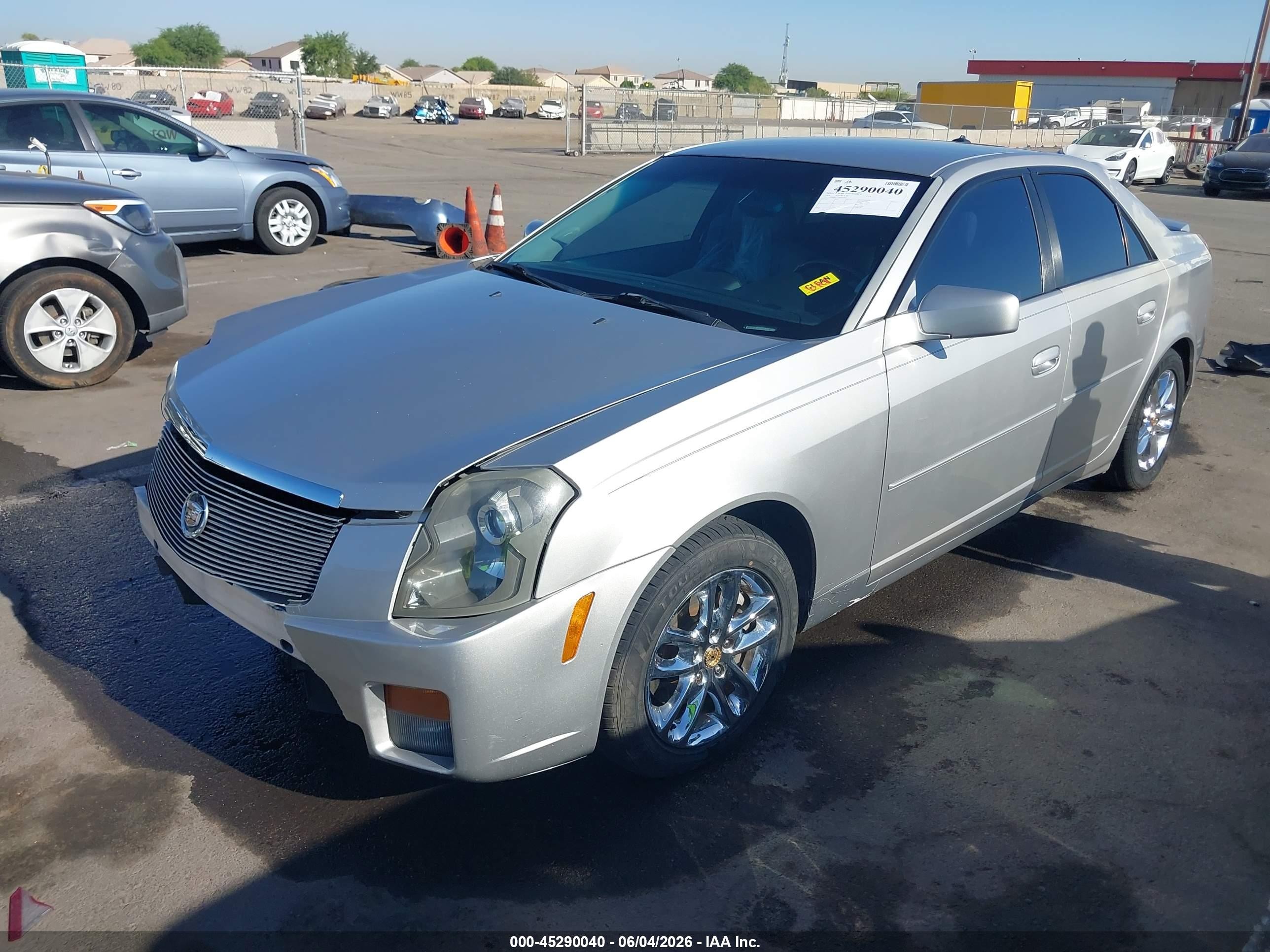 2004 Cadillac Cts Standard Silver vin: 1G6DM577140107461