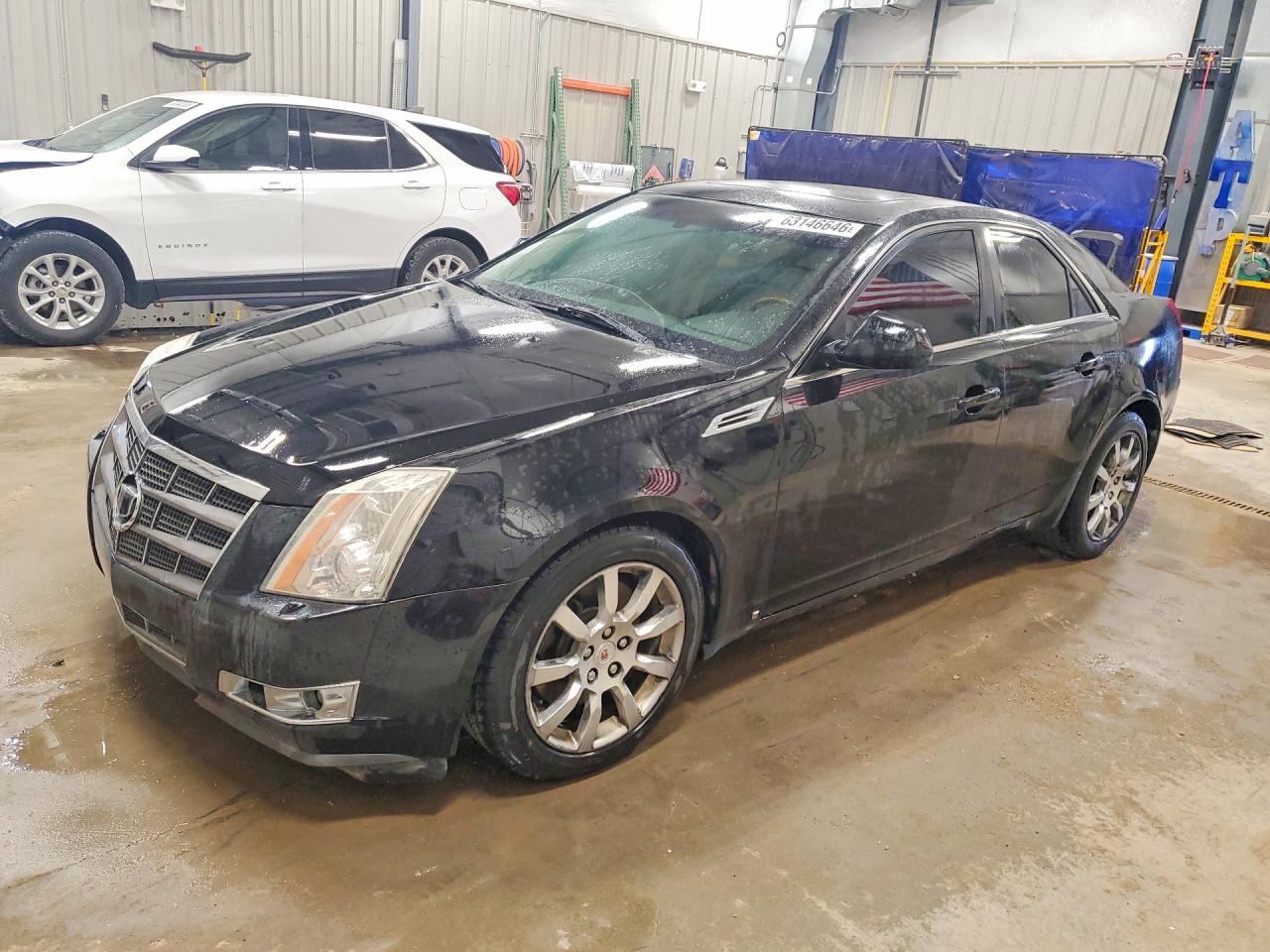 2008 Cadillac Cts Black vin: 1G6DM577180115386