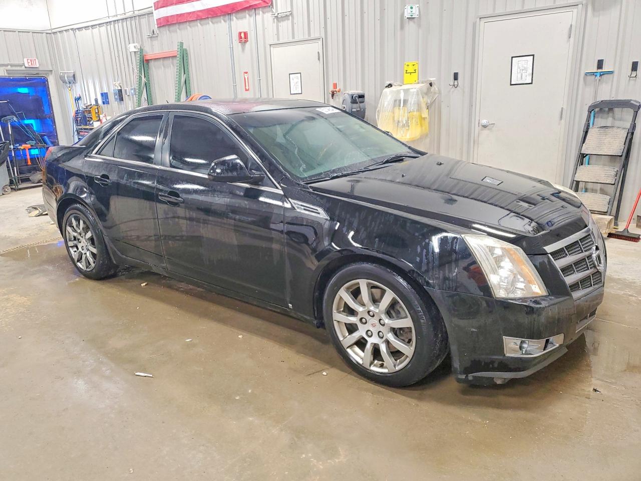 2008 Cadillac Cts Black vin: 1G6DM577180115386
