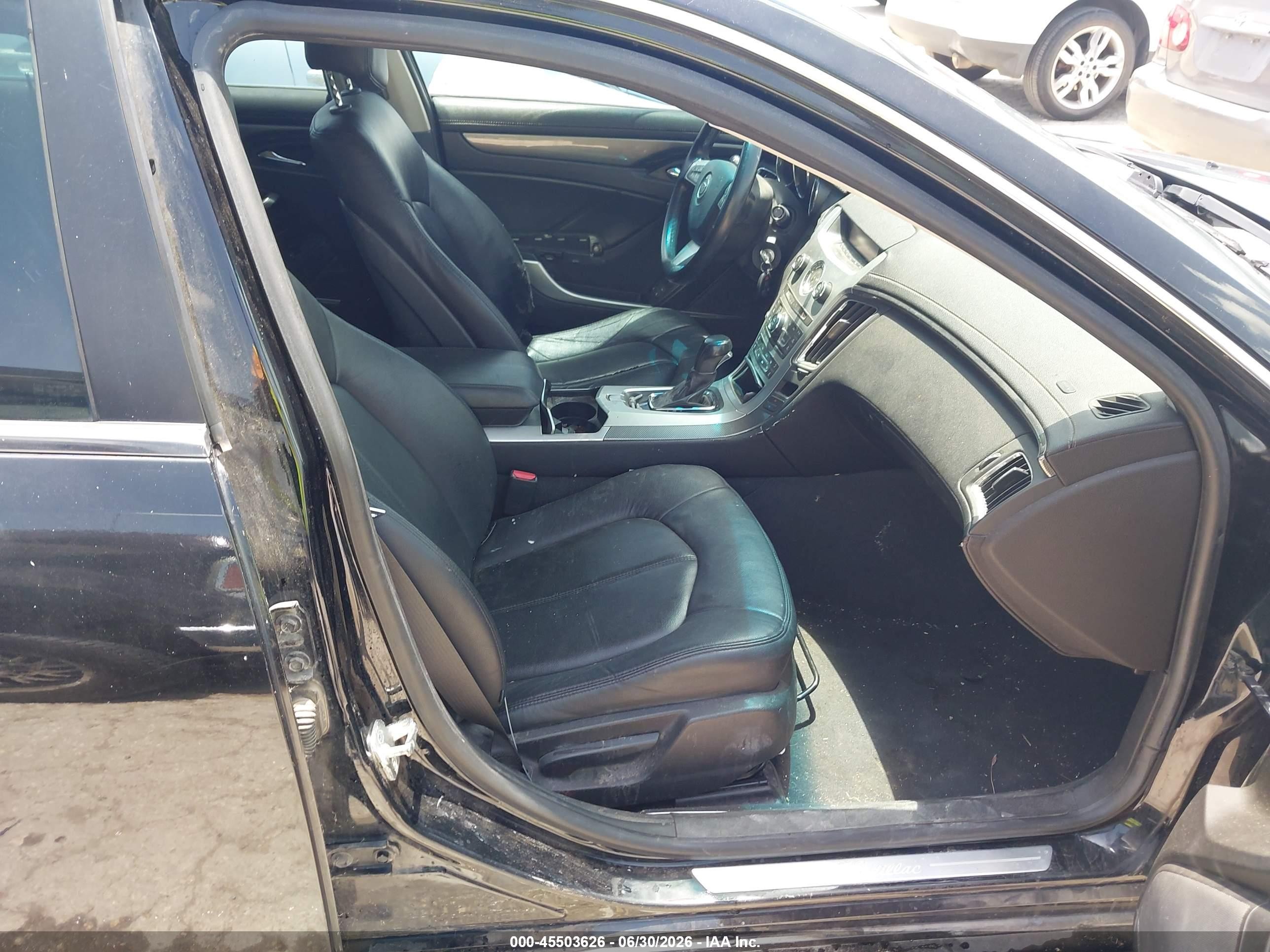 2008 Cadillac Cts Rwd W/1sa Black vin: 1G6DM577280111203