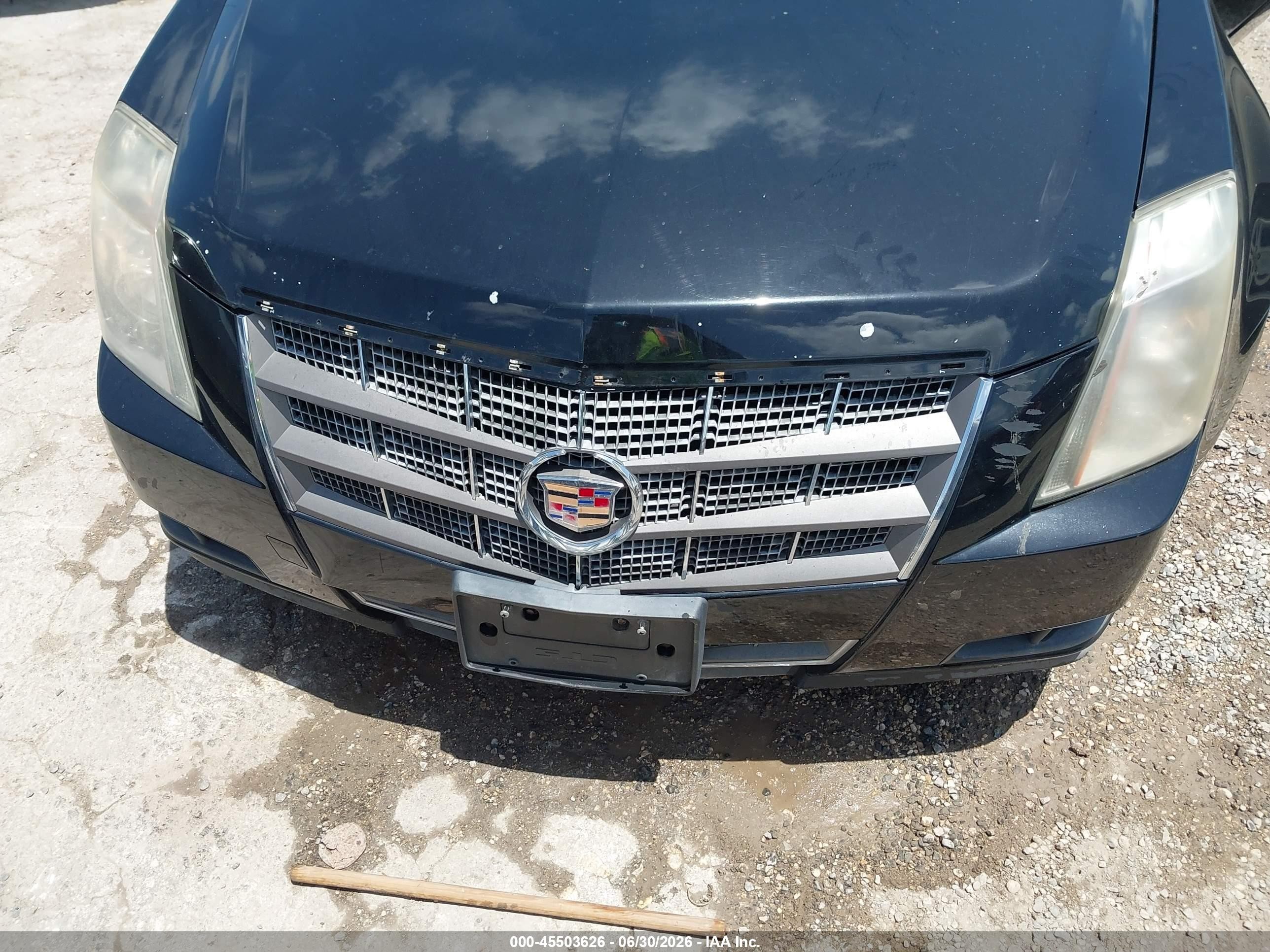 2008 Cadillac Cts Rwd W/1sa Black vin: 1G6DM577280111203