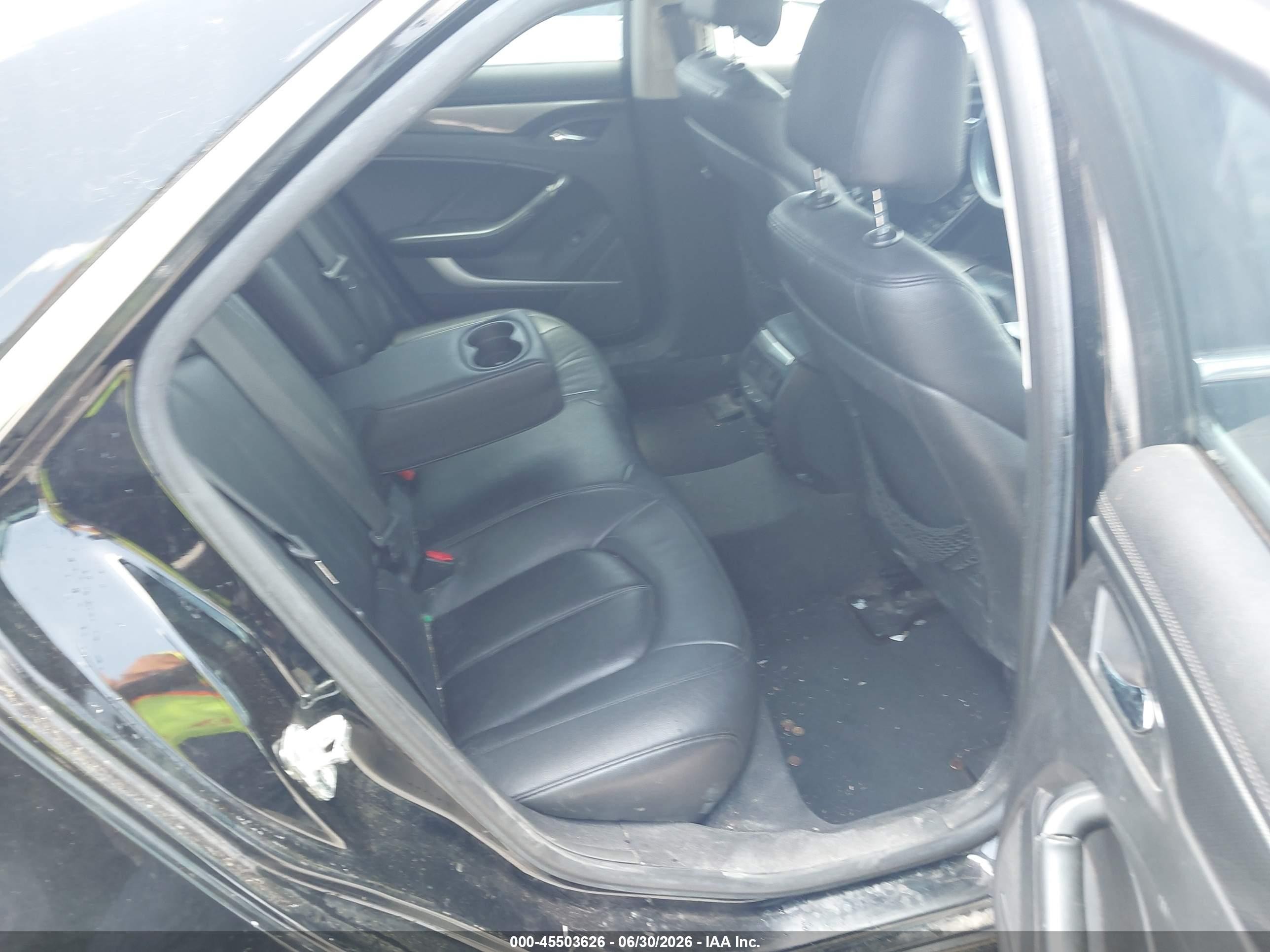 2008 Cadillac Cts Rwd W/1sa Black vin: 1G6DM577280111203