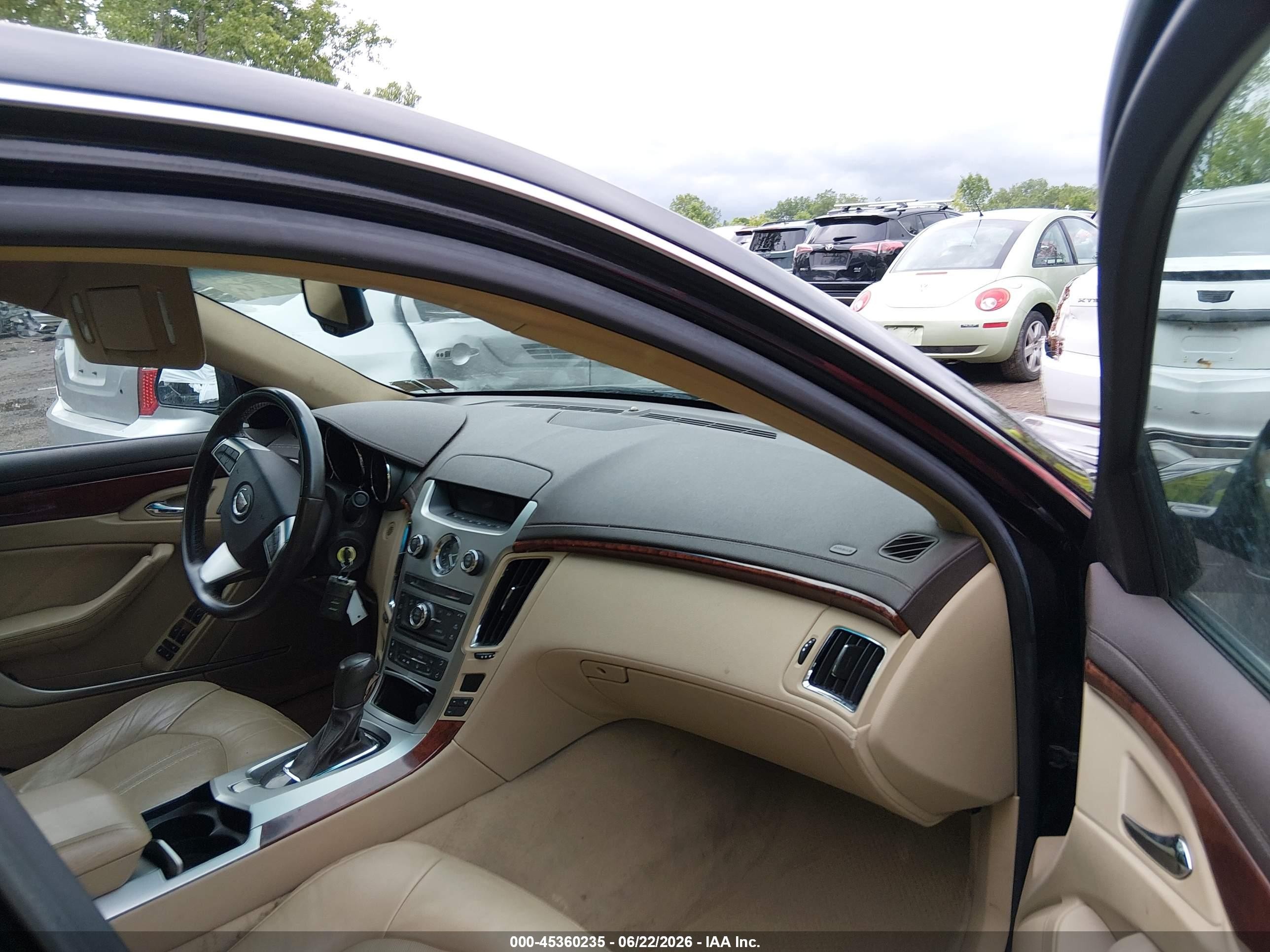 2008 Cadillac Cts Awd W/1sa Black vin: 1G6DM577280125585