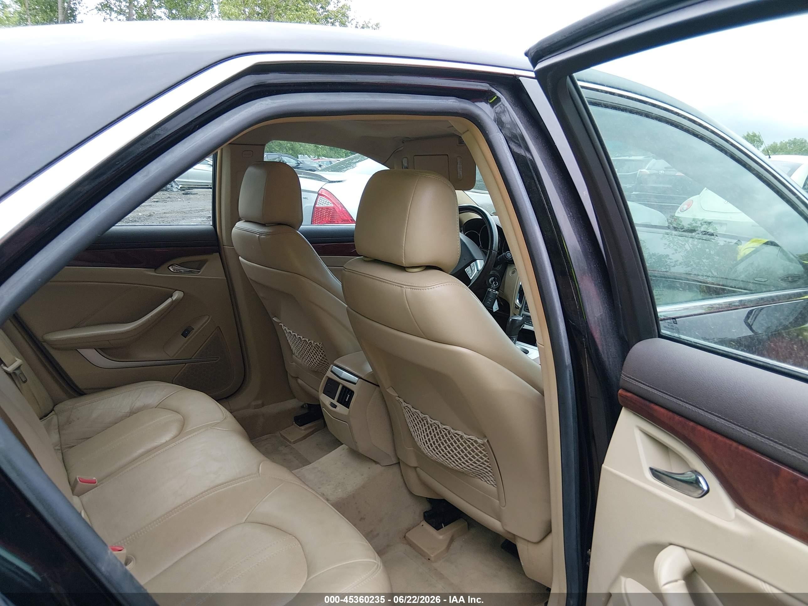 2008 Cadillac Cts Awd W/1sa Black vin: 1G6DM577280125585