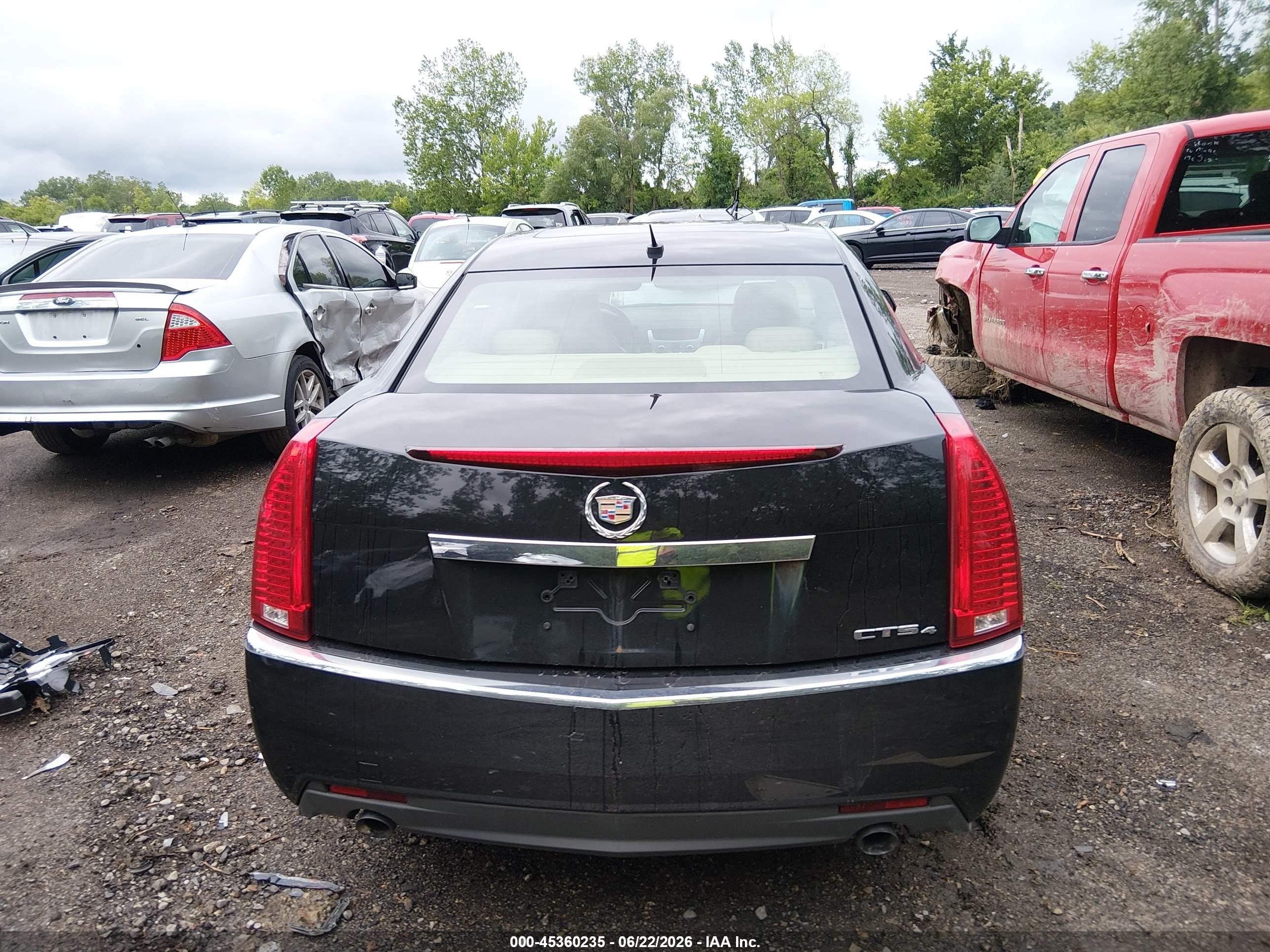 2008 Cadillac Cts Awd W/1sa Black vin: 1G6DM577280125585