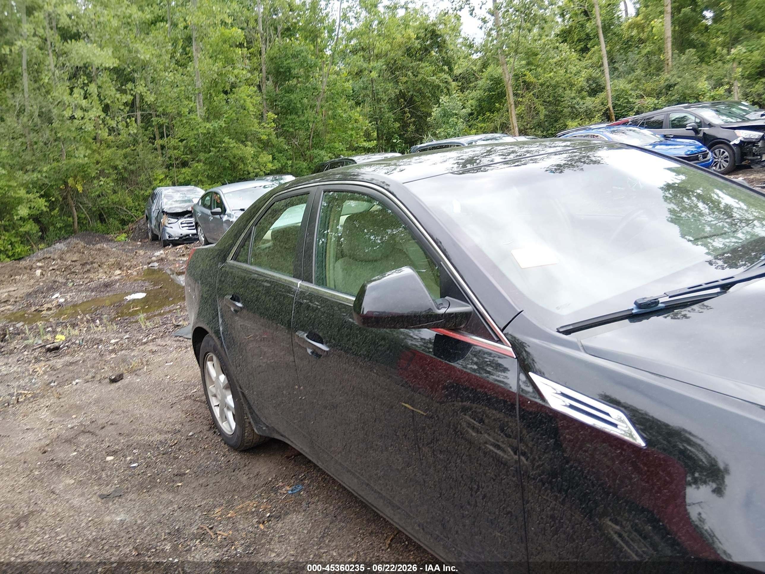 2008 Cadillac Cts Awd W/1sa Black vin: 1G6DM577280125585