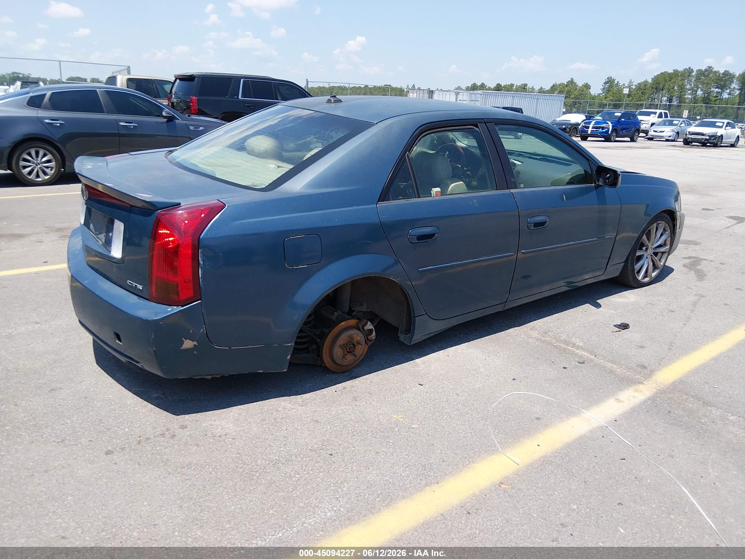 2004 Cadillac Cts Standard Blue vin: 1G6DM577340184302