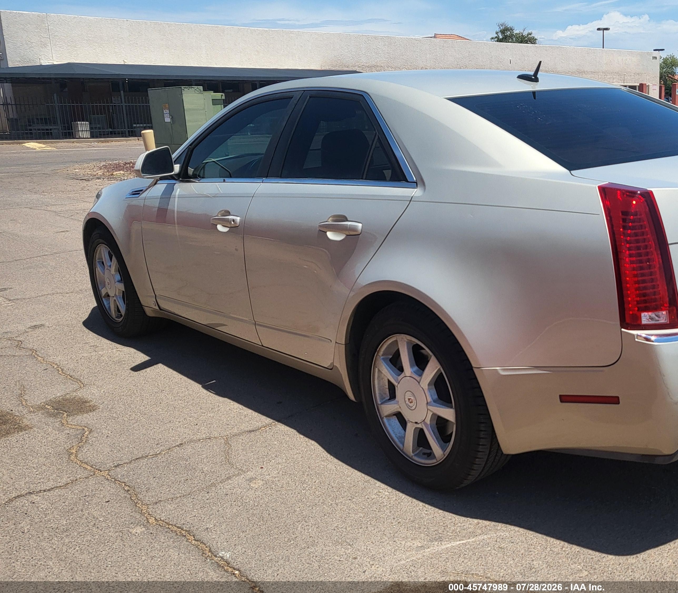 2008 Cadillac Cts Rwd W/1sa Gold vin: 1G6DM577380107841