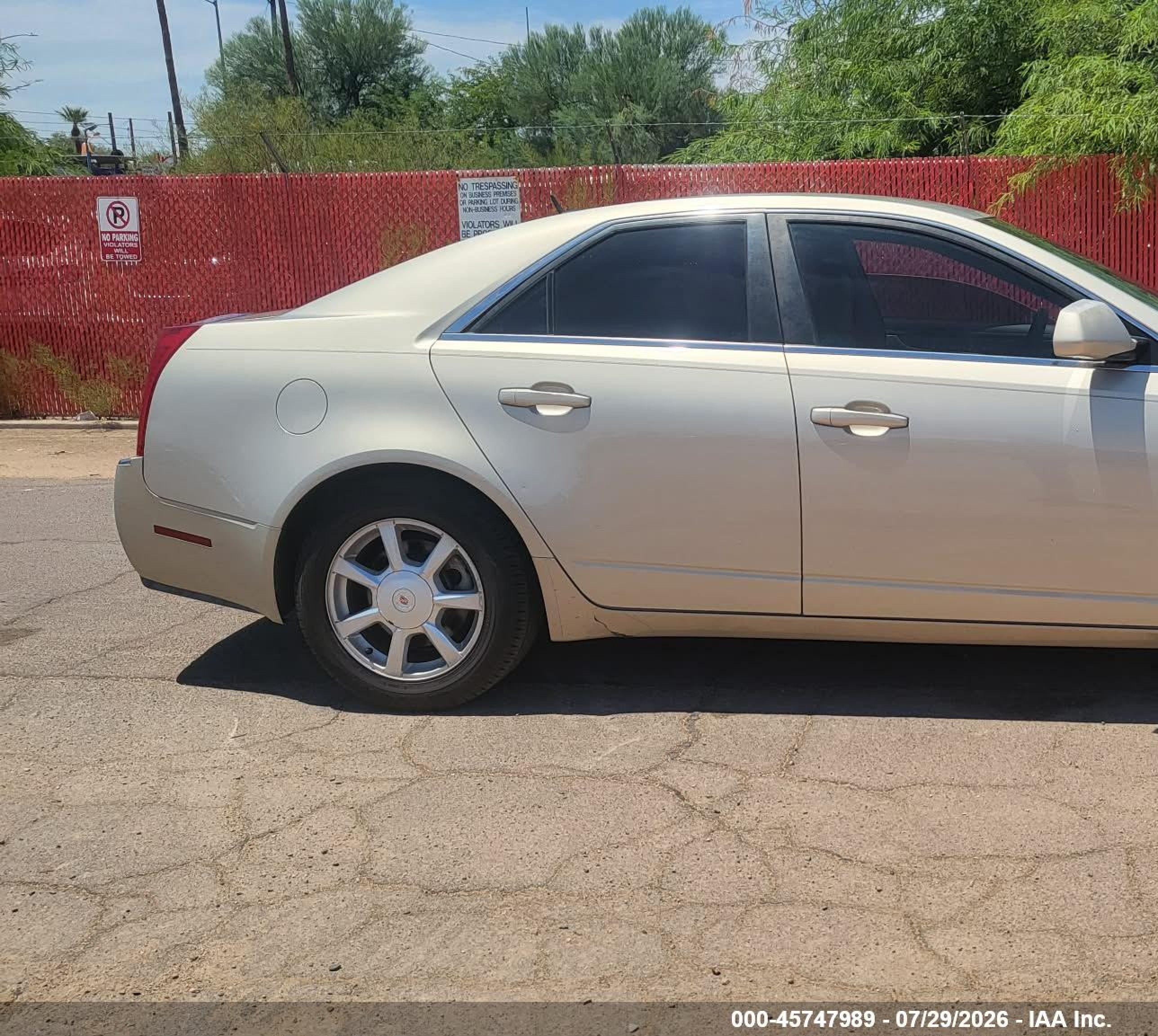 2008 Cadillac Cts Rwd W/1sa Gold vin: 1G6DM577380107841