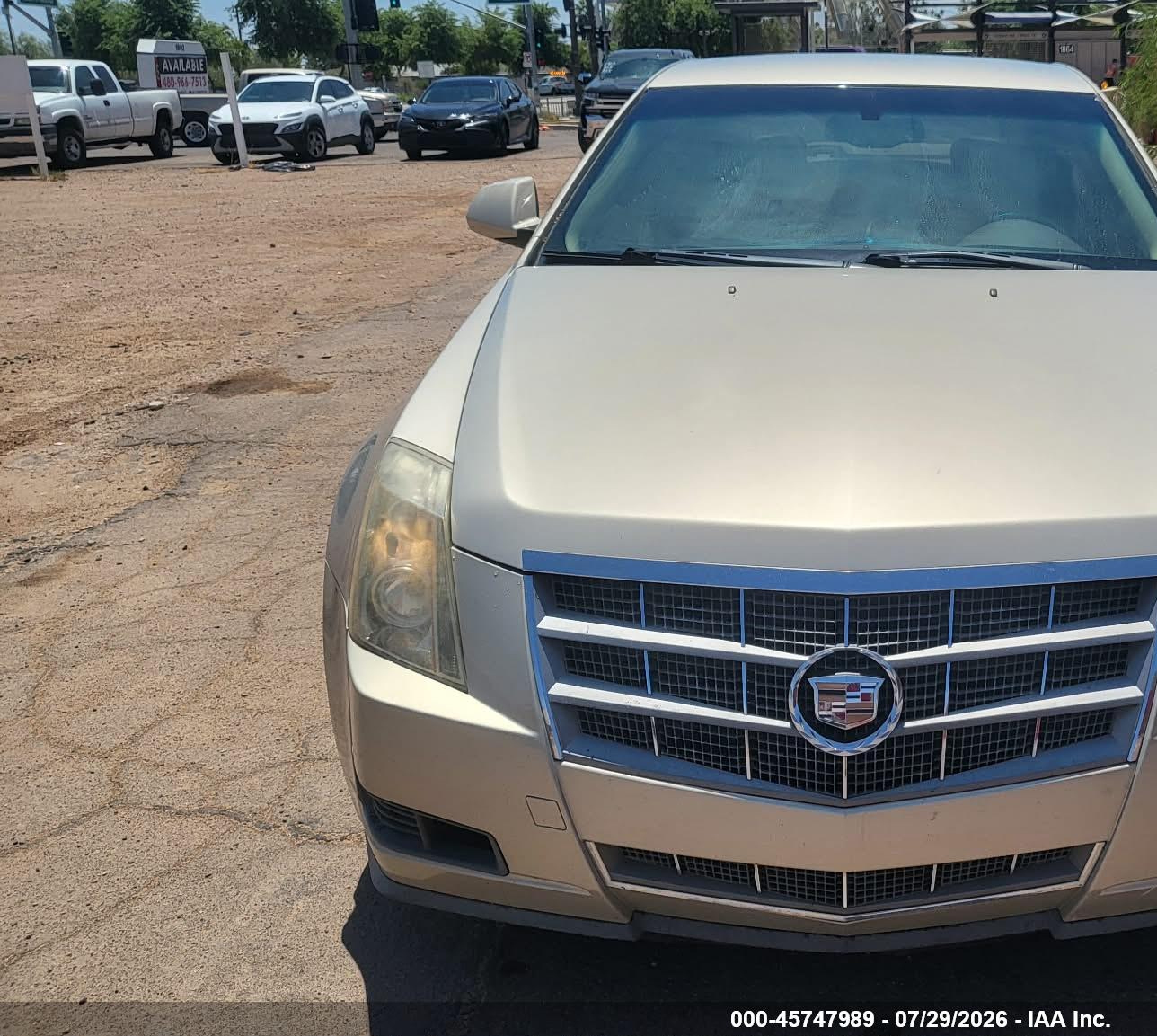 2008 Cadillac Cts Rwd W/1sa Gold vin: 1G6DM577380107841
