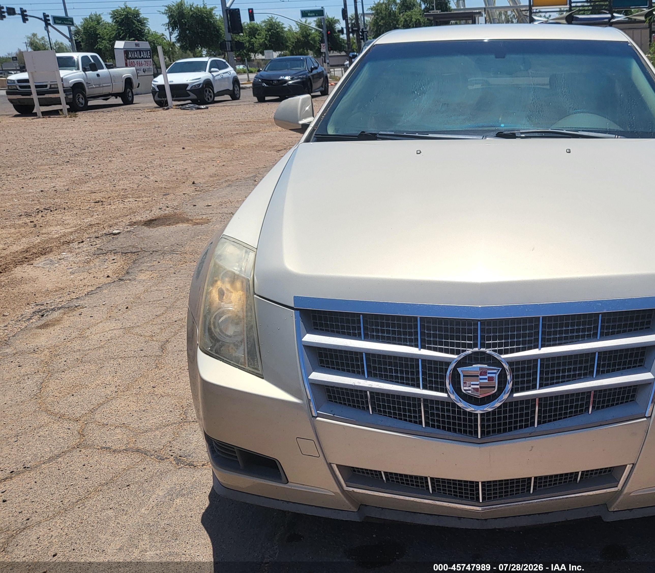 2008 Cadillac Cts Rwd W/1sa Gold vin: 1G6DM577380107841