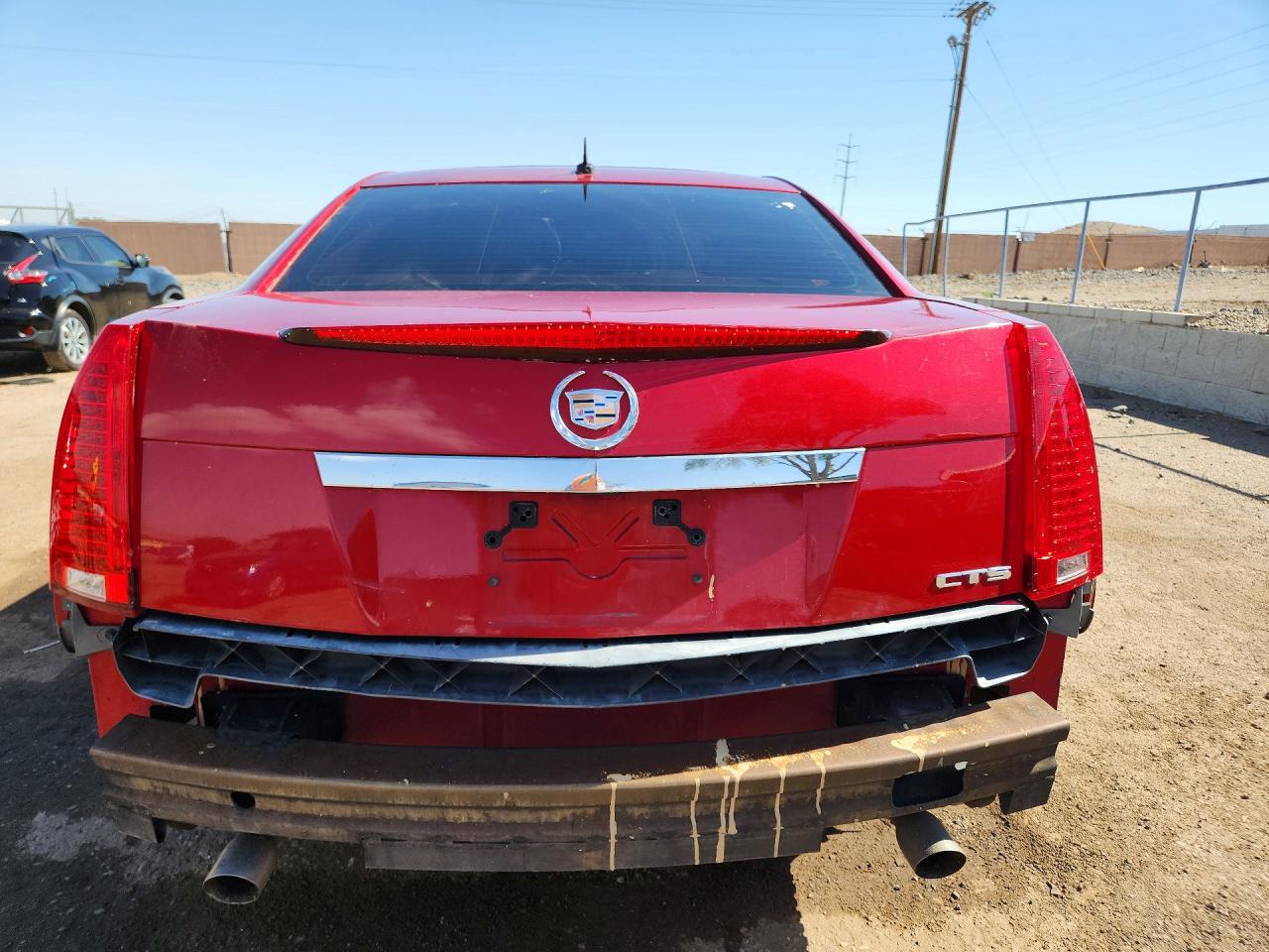 2008 Cadillac Cts Red vin: 1G6DM577480115270