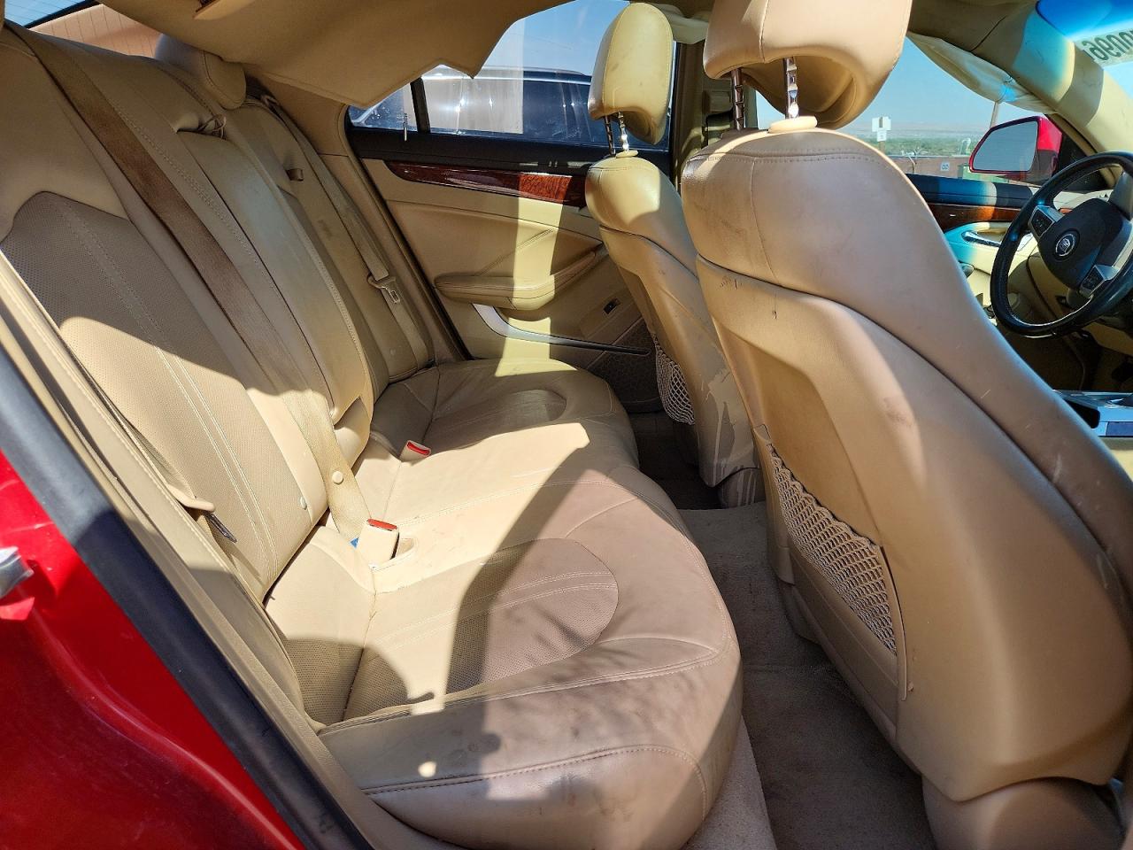 2008 Cadillac Cts Red vin: 1G6DM577480115270