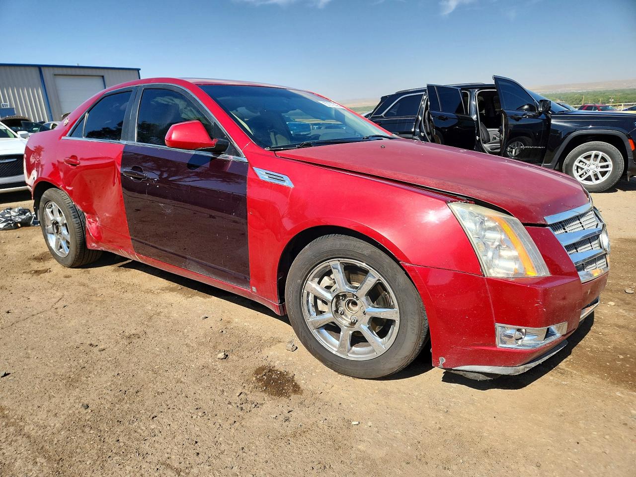 2008 Cadillac Cts Red vin: 1G6DM577480115270