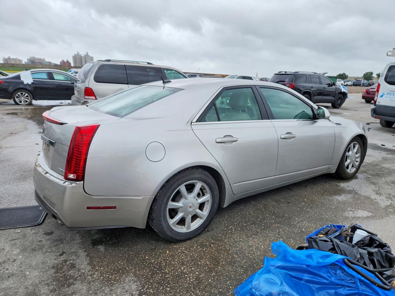 2008 Cadillac Cts Silver vin: 1G6DM577680119806