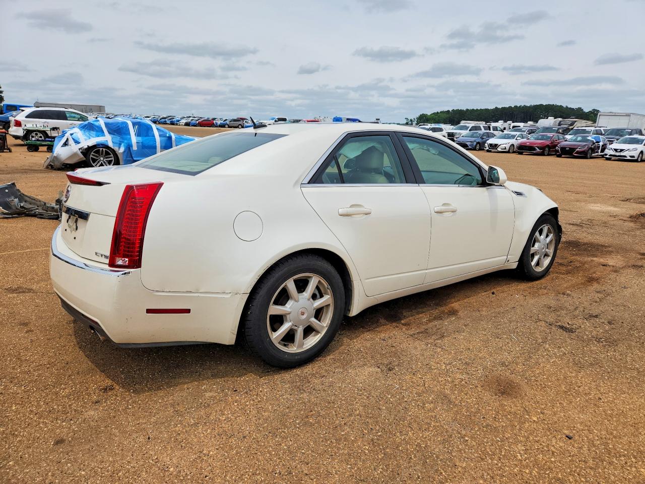2008 Cadillac Cts Белый vin: 1G6DM577780113674
