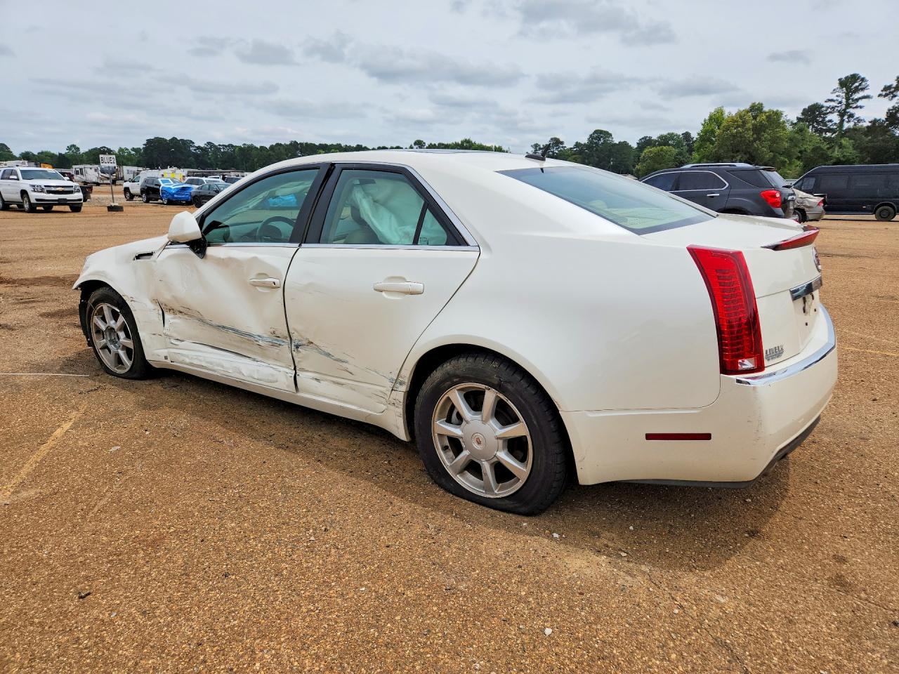 2008 Cadillac Cts Белый vin: 1G6DM577780113674