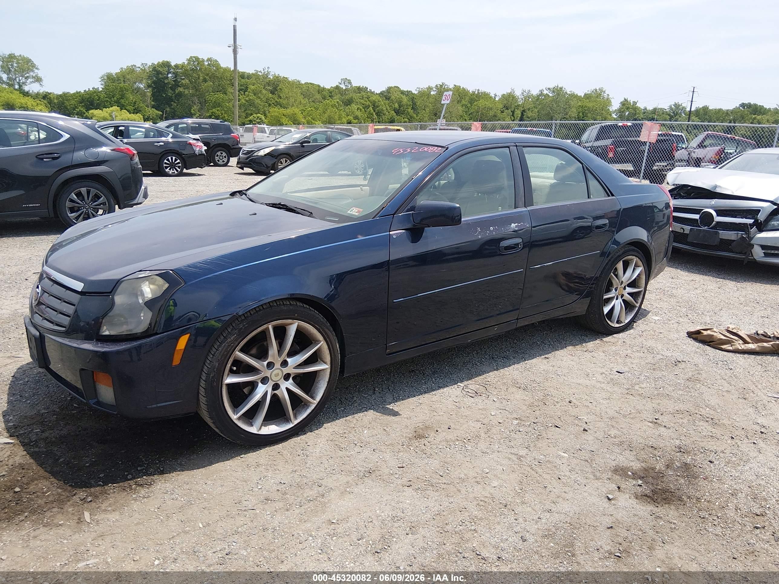2004 Cadillac Cts Standard Dark Blue vin: 1G6DM577840123673