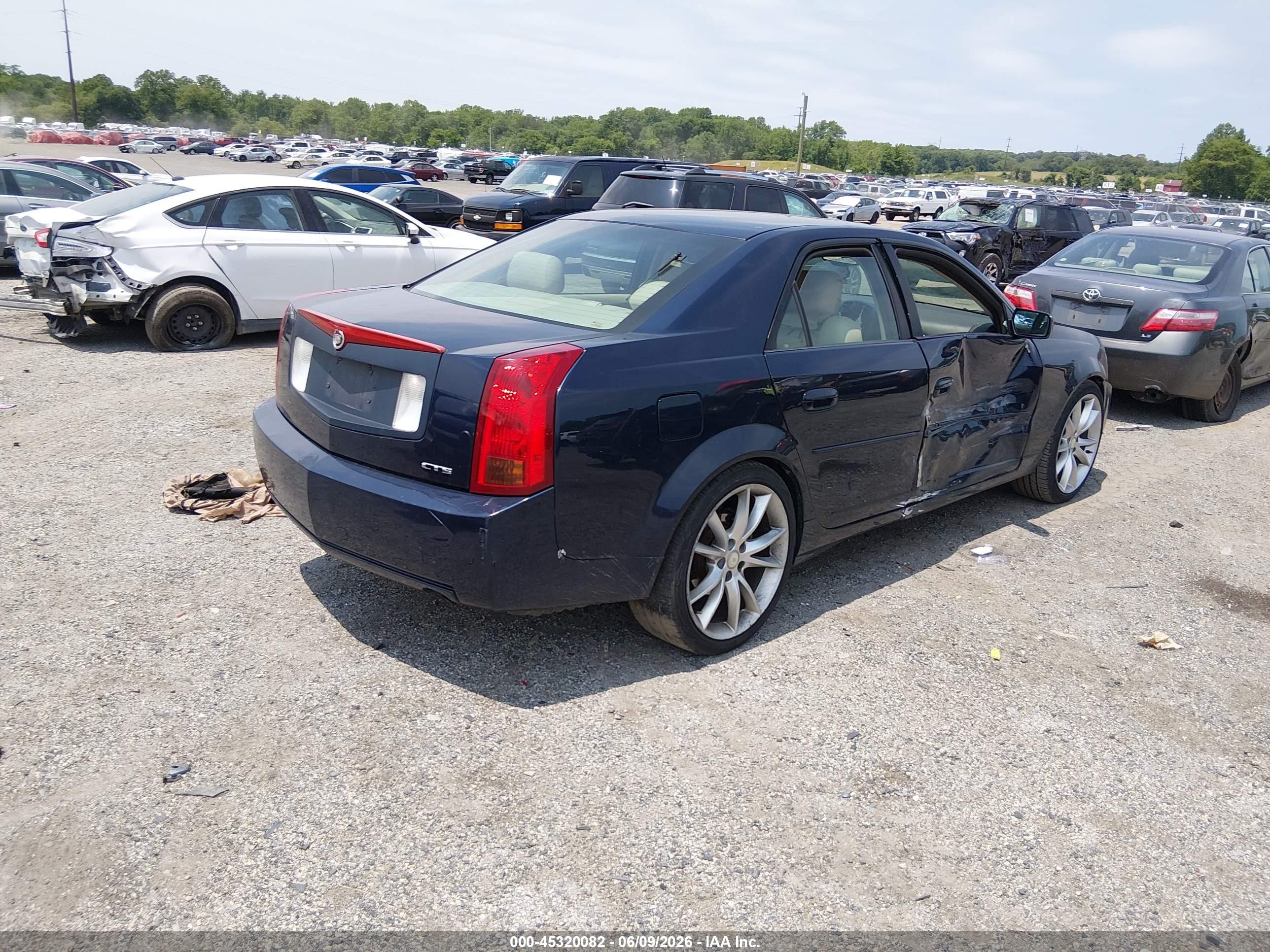 2004 Cadillac Cts Standard Dark Blue vin: 1G6DM577840123673