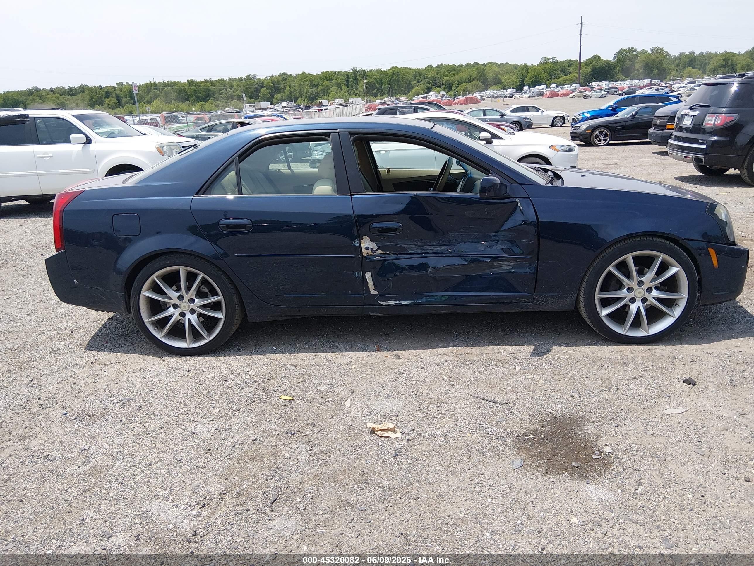 2004 Cadillac Cts Standard Dark Blue vin: 1G6DM577840123673