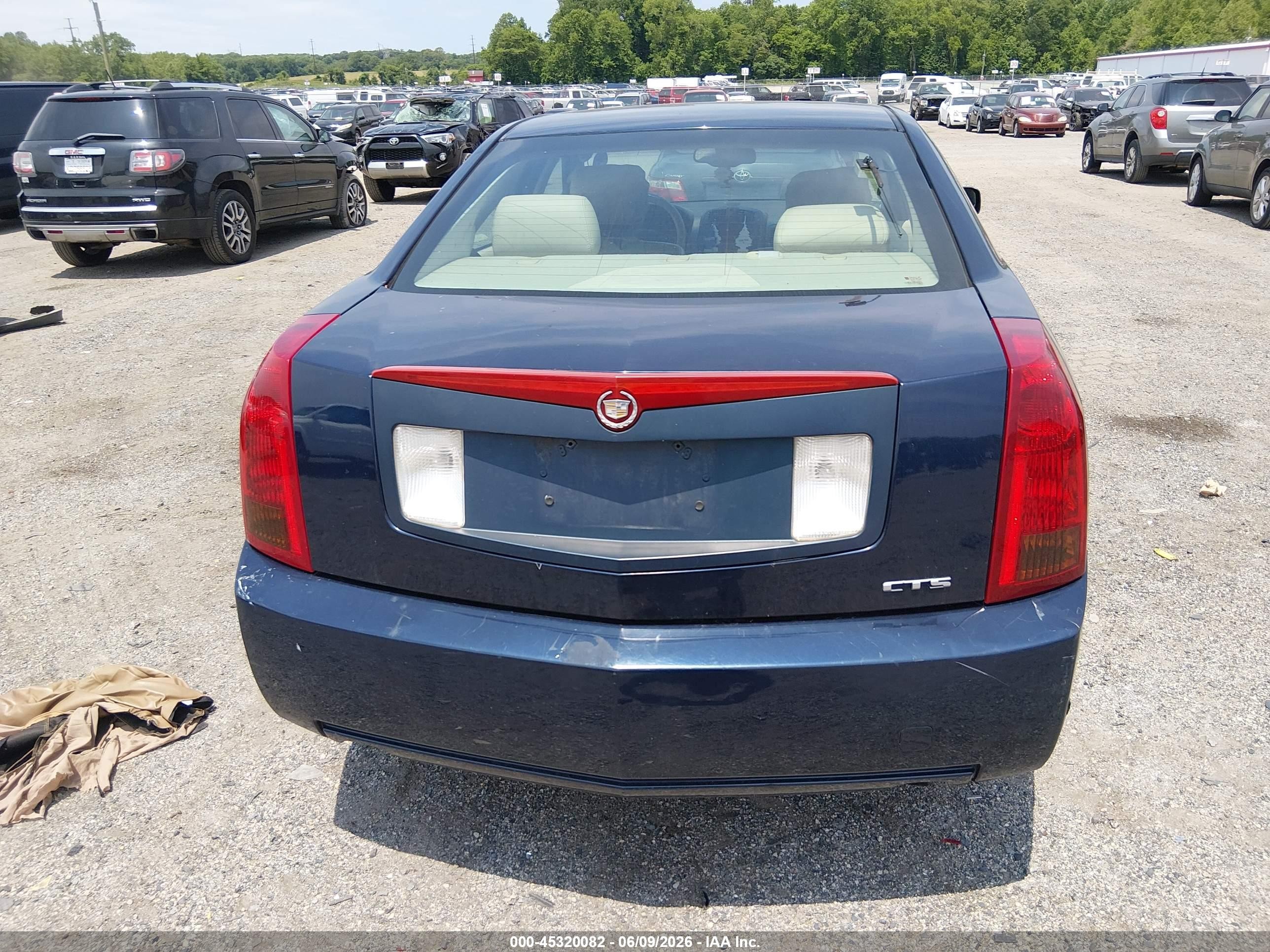 2004 Cadillac Cts Standard Dark Blue vin: 1G6DM577840123673