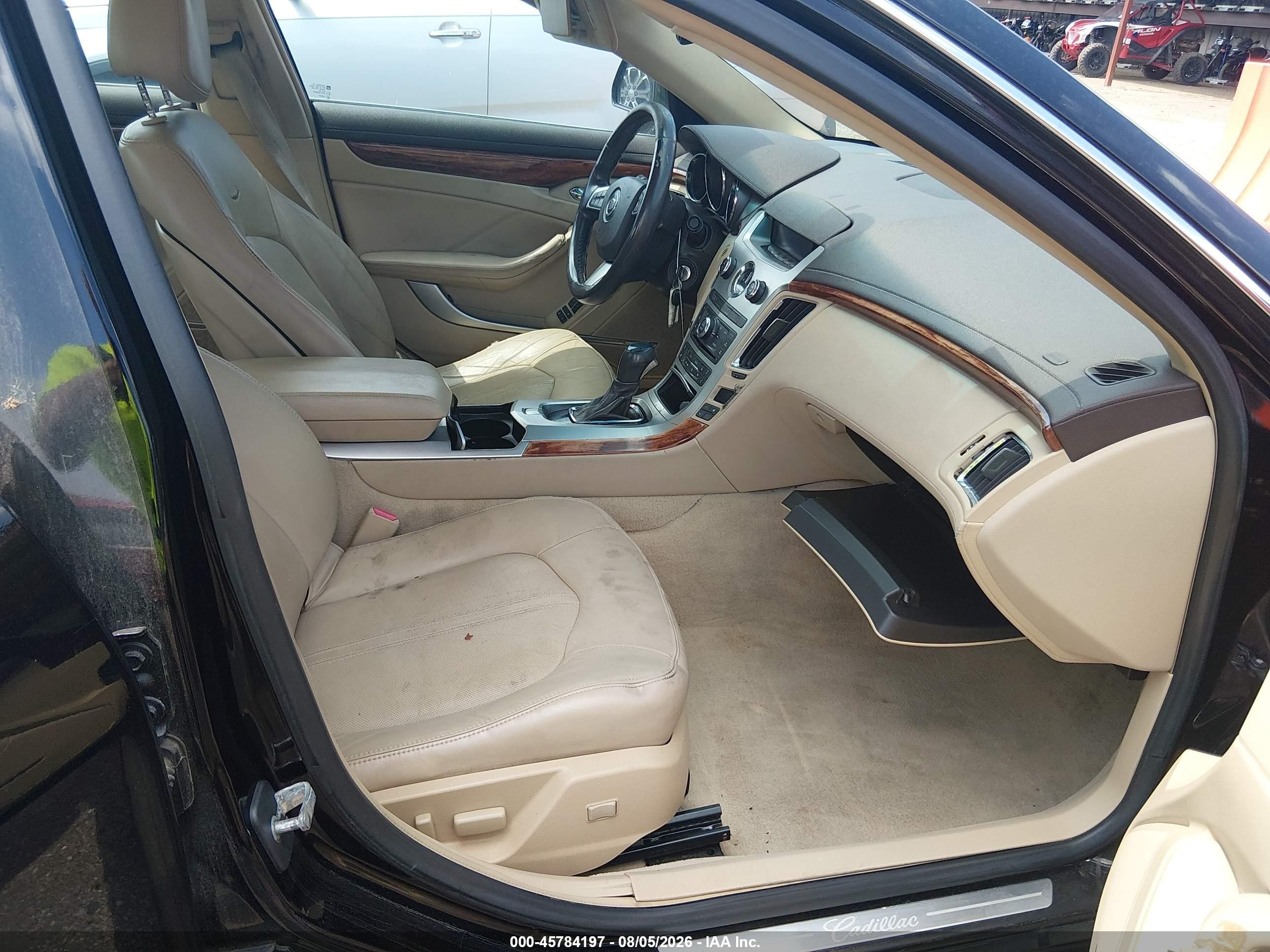 2008 Cadillac Cts Rwd W/1sa Black vin: 1G6DM577880120116
