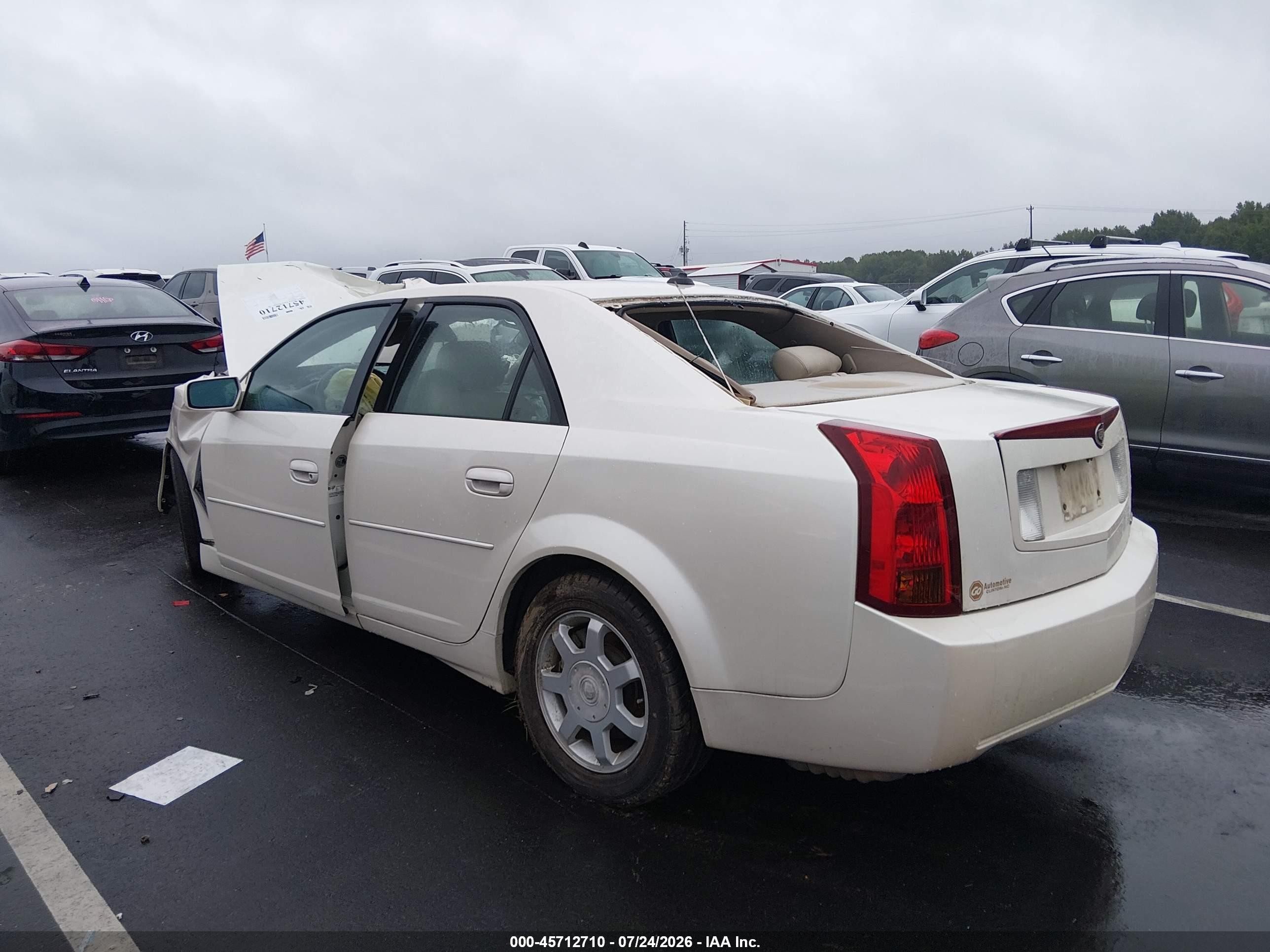 2004 Cadillac Cts   White vin: 1G6DM577940172347