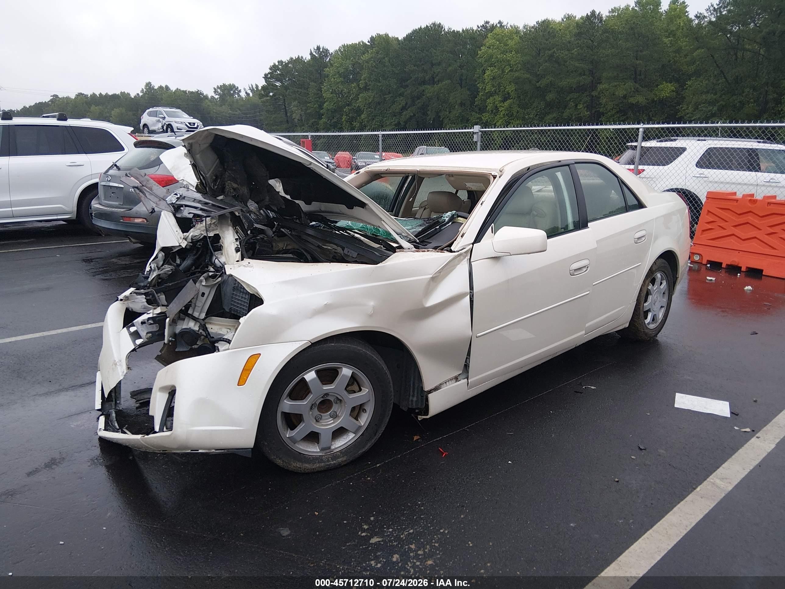 2004 Cadillac Cts   White vin: 1G6DM577940172347