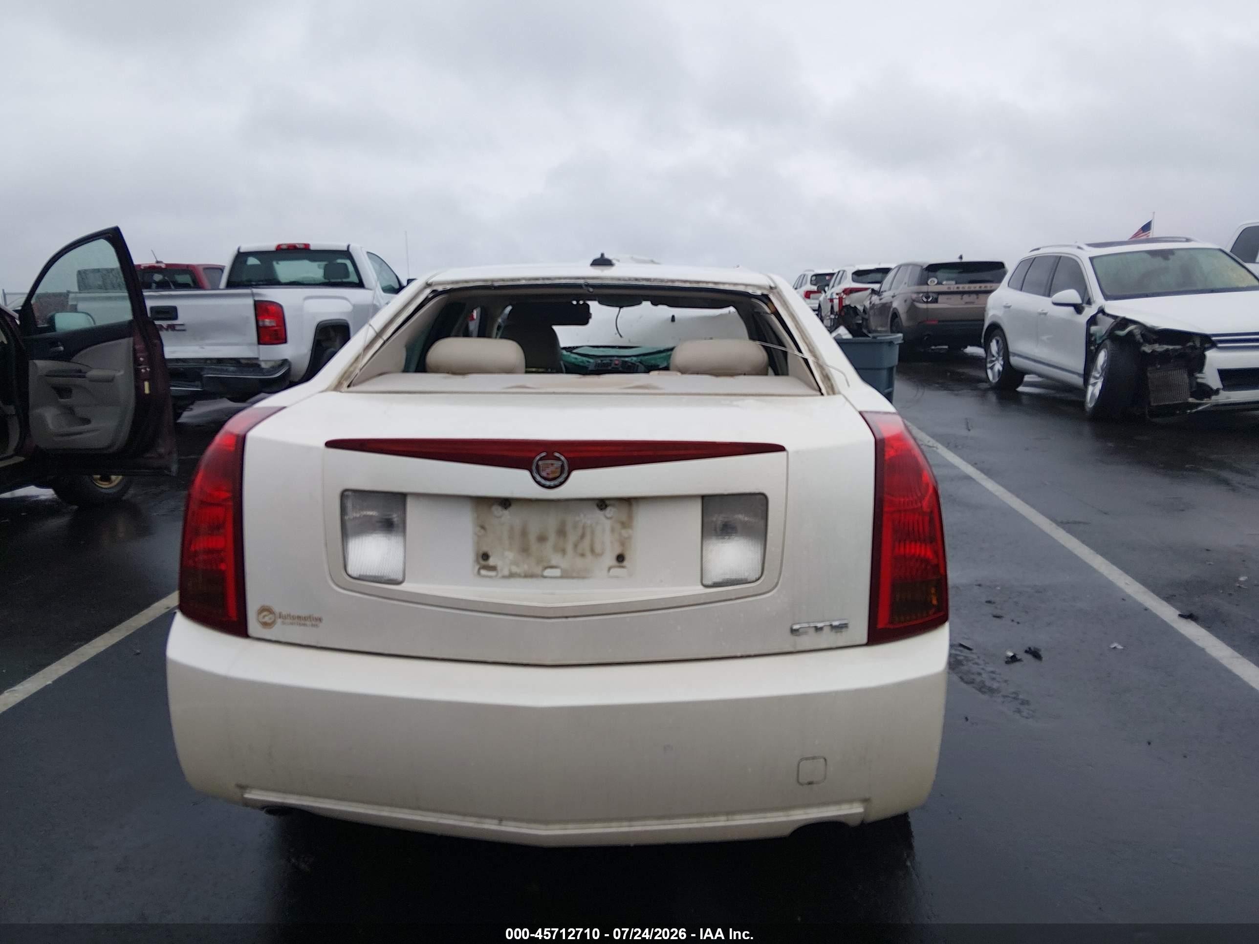 2004 Cadillac Cts   White vin: 1G6DM577940172347
