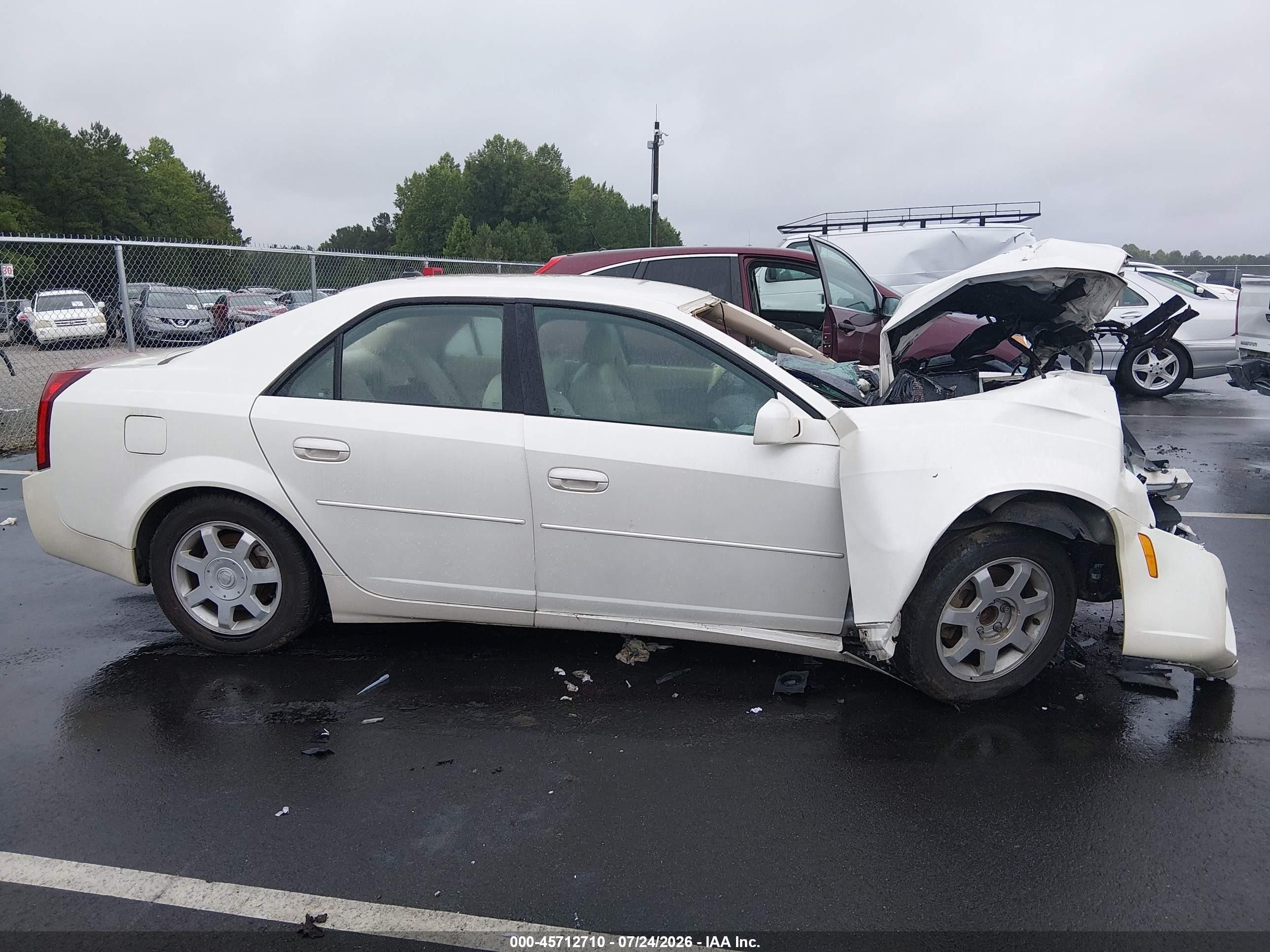 2004 Cadillac Cts   White vin: 1G6DM577940172347