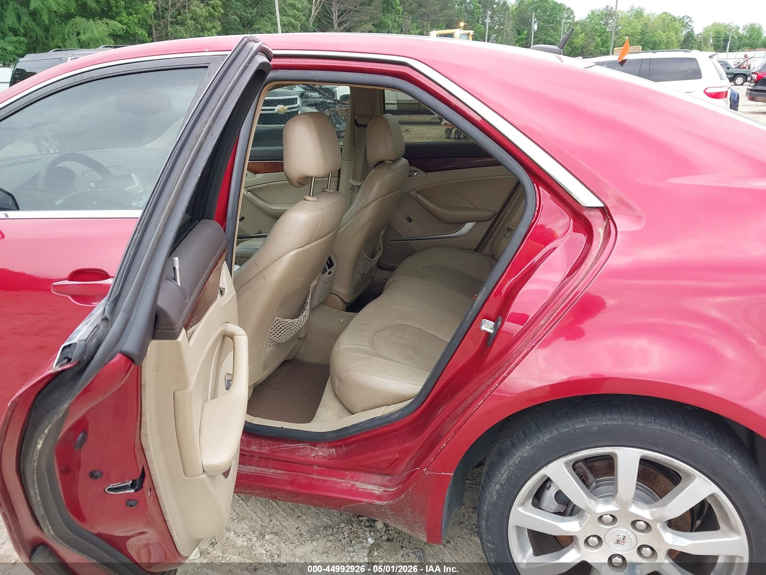 2008 Cadillac Cts Standard Red vin: 1G6DM577980122585