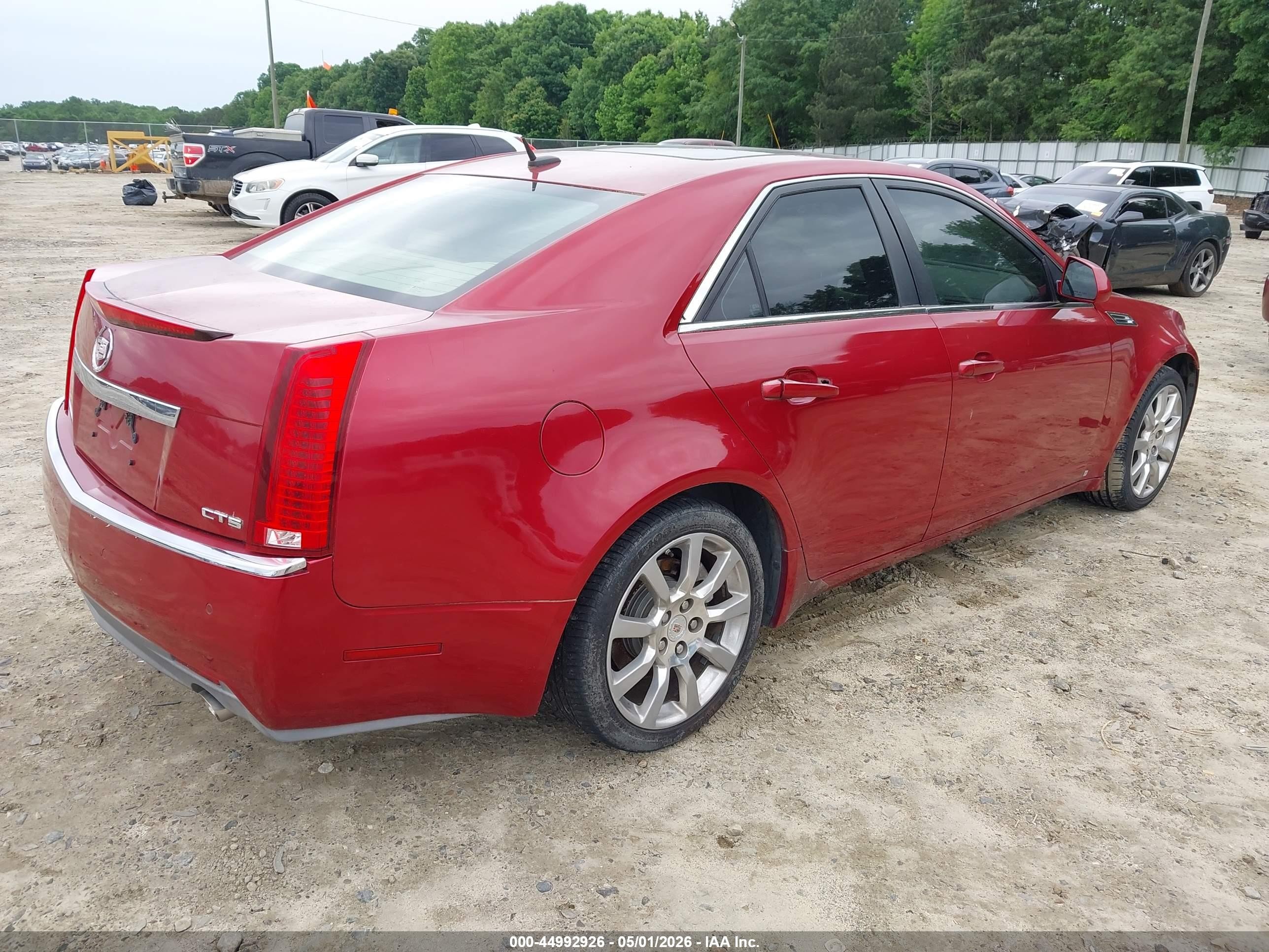 2008 Cadillac Cts Standard Red vin: 1G6DM577980122585