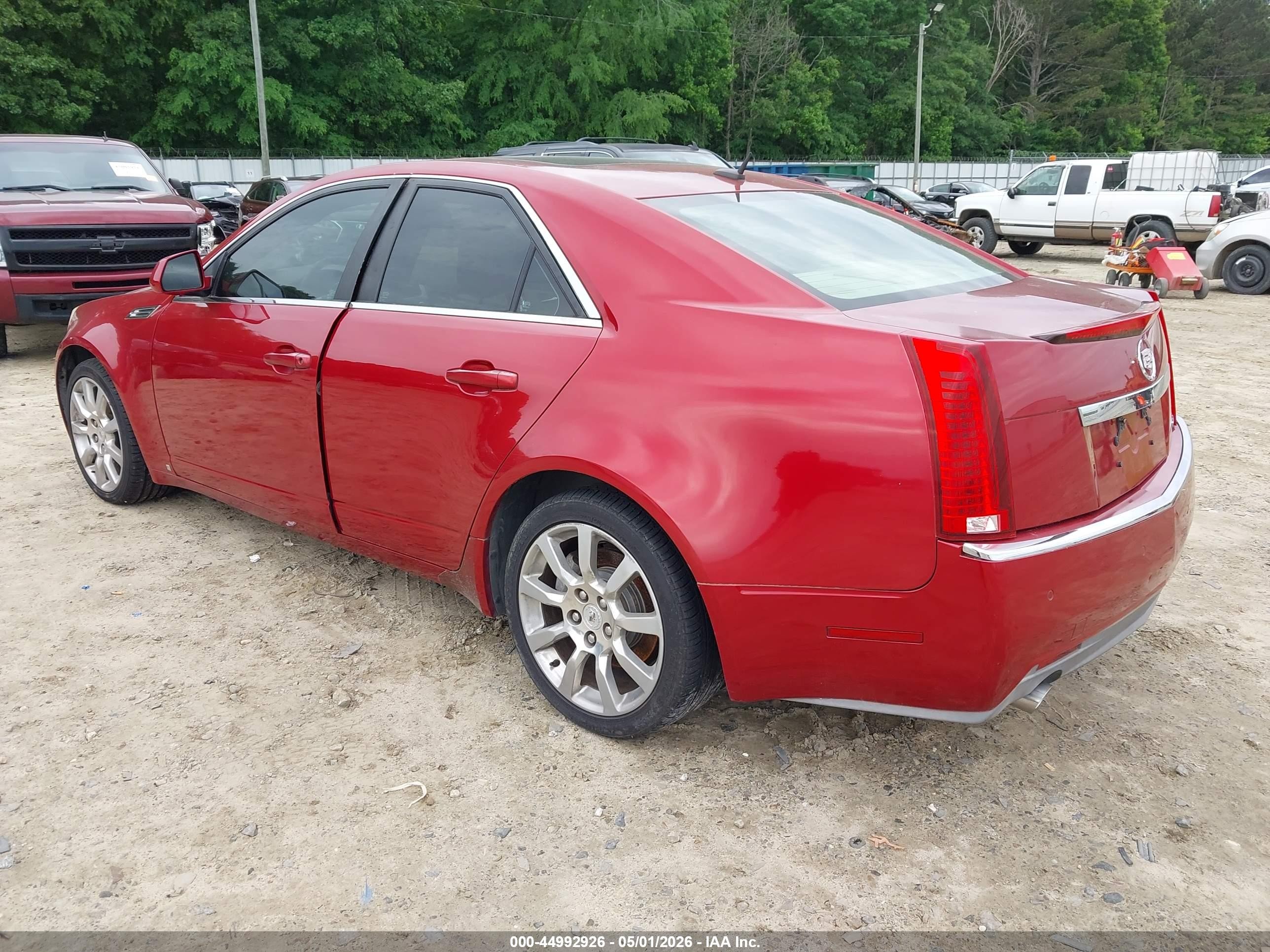 2008 Cadillac Cts Standard Red vin: 1G6DM577980122585