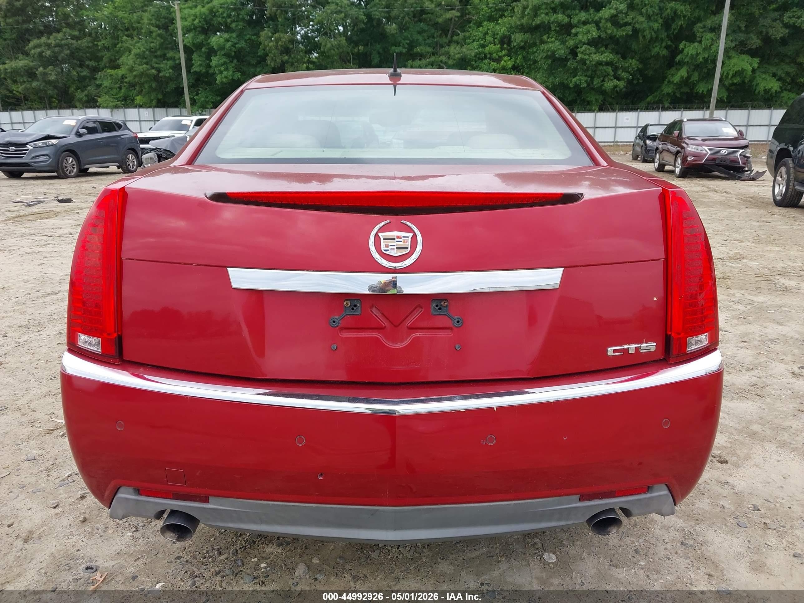 2008 Cadillac Cts Standard Red vin: 1G6DM577980122585