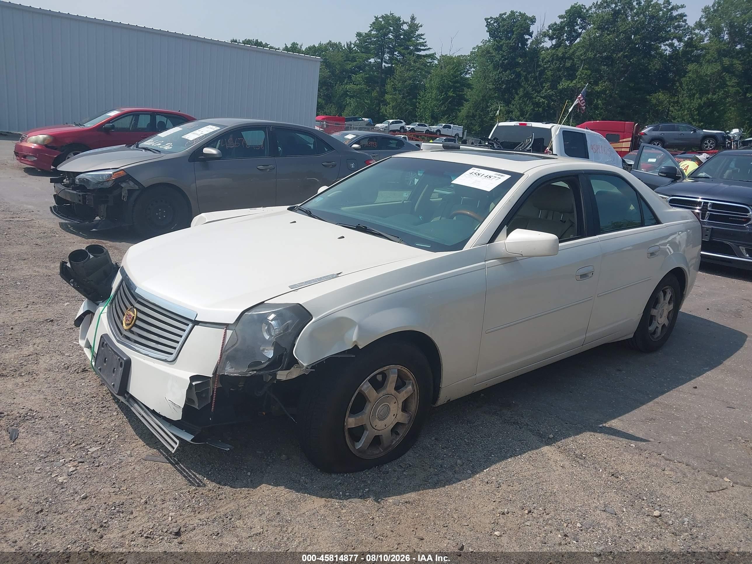 2004 Cadillac Cts   White vin: 1G6DM577X40101660