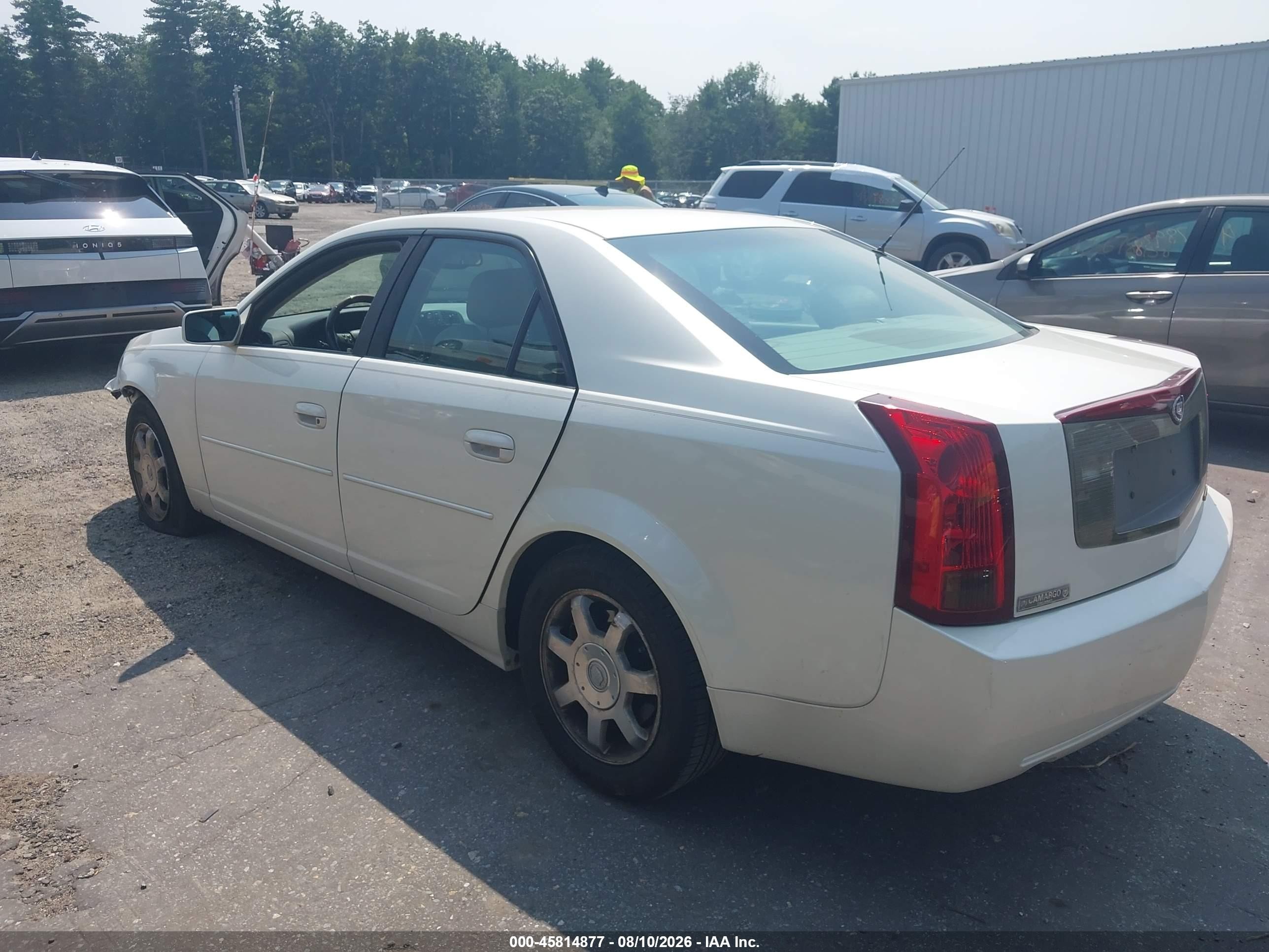 2004 Cadillac Cts   White vin: 1G6DM577X40101660