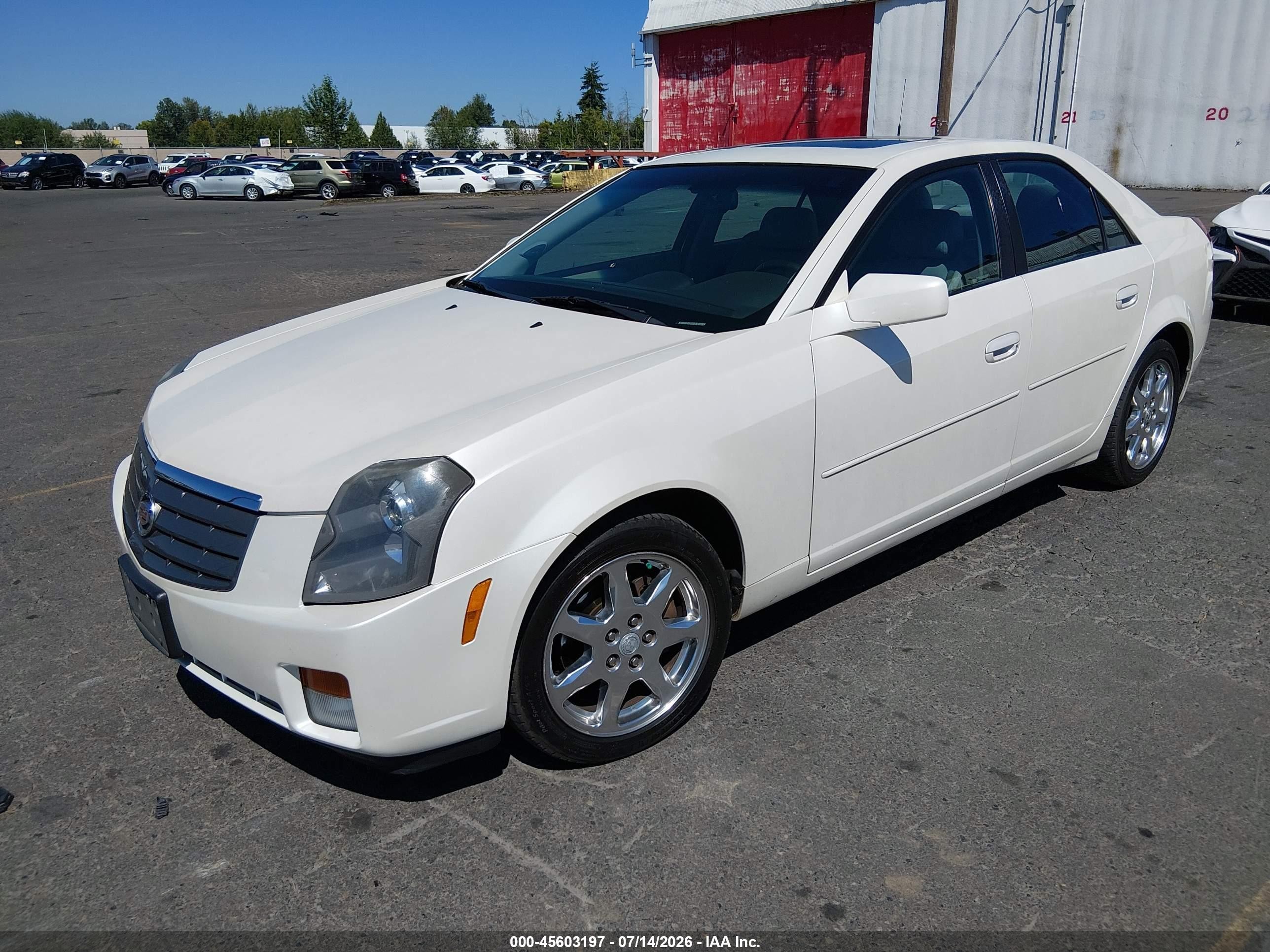 2003 Cadillac Cts Standard White vin: 1G6DM57N330173992