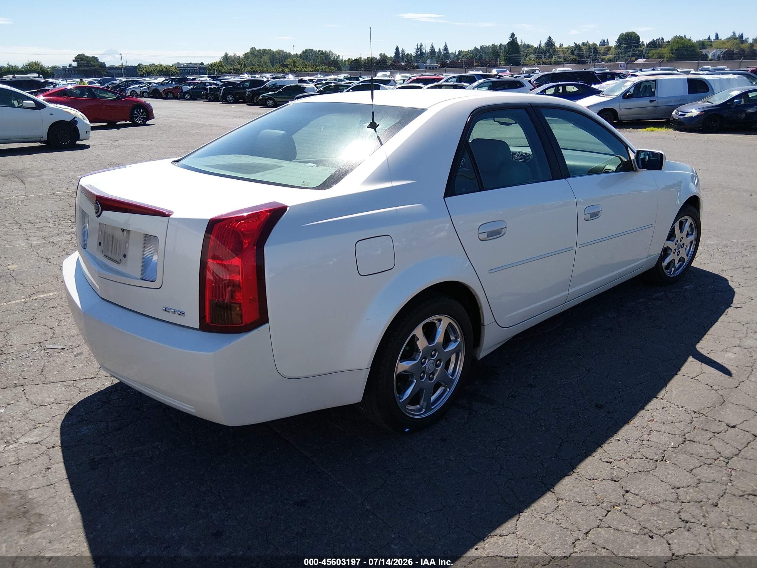 2003 Cadillac Cts Standard White vin: 1G6DM57N330173992